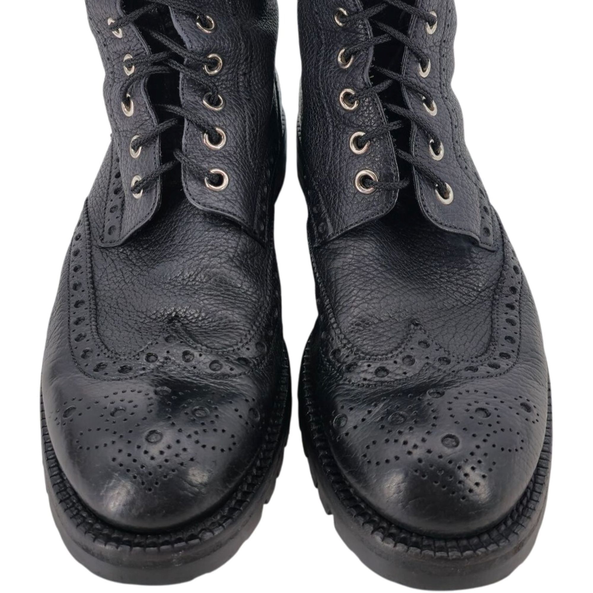 Bally Bally of Switzerland Black Grain Leather Combat Boots Men 8 Size US 8 / EU 41 - 12 Thumbnail