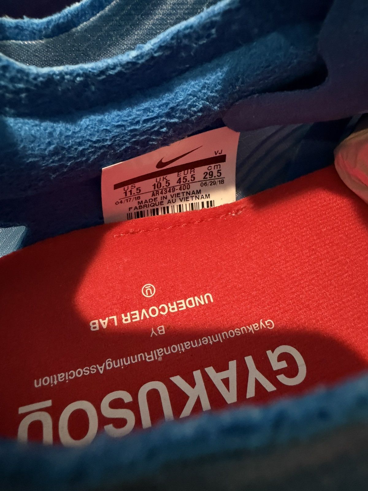 Nike Nike Gyakusou Undercover x Zoom Fly SP Blue Nebula Size 11.5 Size US 11.5 / EU 44-45 - 5 Thumbnail