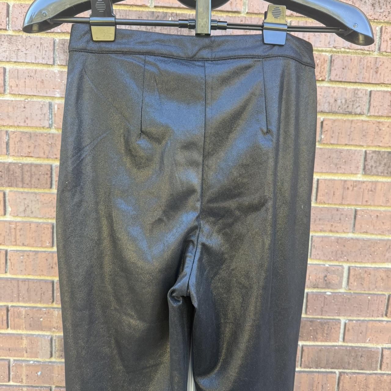 Other Flying Tomato Women’s Faux Leather Wide Leg Black Pants Size 28" / US 6 / IT 42 - 6 Thumbnail
