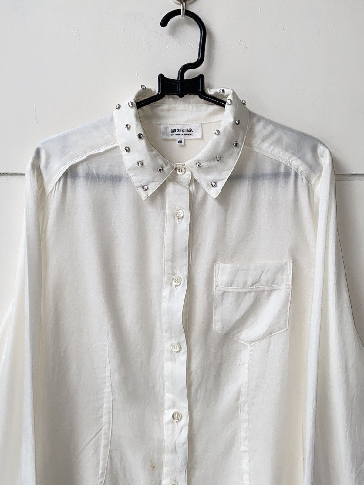Sonia Rykiel SONIA By SONIA RYKIEL White Shirt Size S / US 4 / IT 40 - 12 Thumbnail