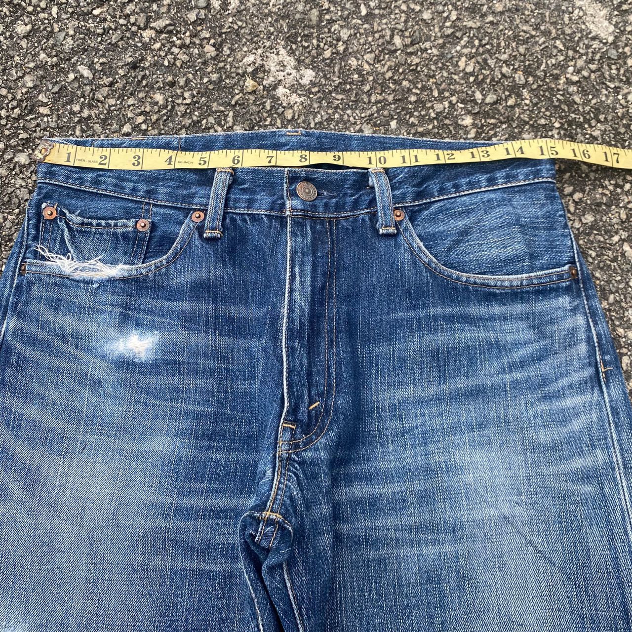 Levi's Vintage Levis 505 Distressed Denim Jeans Size US 32 / EU 48 - 8 Thumbnail