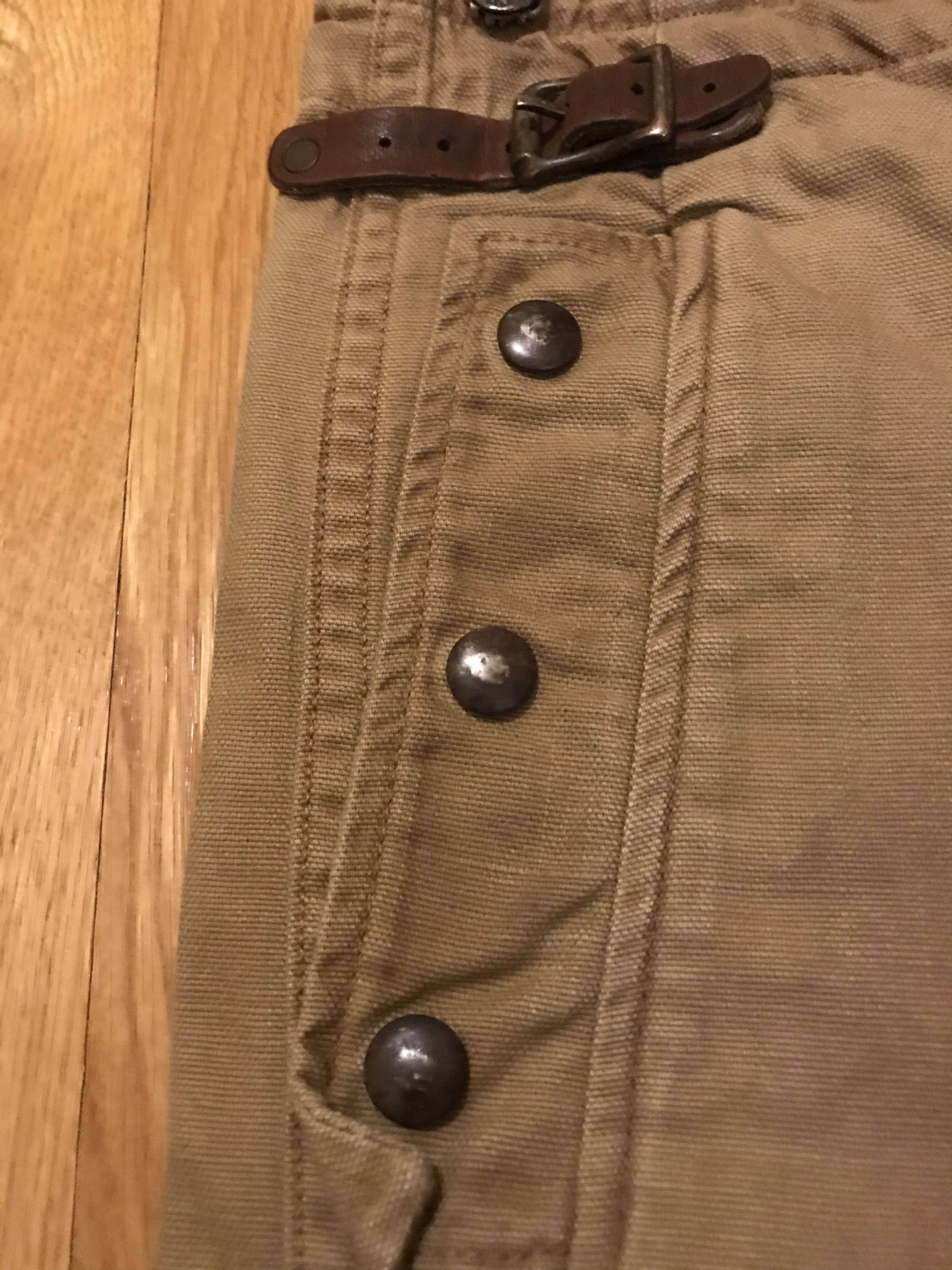 RRL Ralph Lauren RRL Vintage Buckle Front/Button Fly Canvas Western Pants Size US 31 - 3 Thumbnail