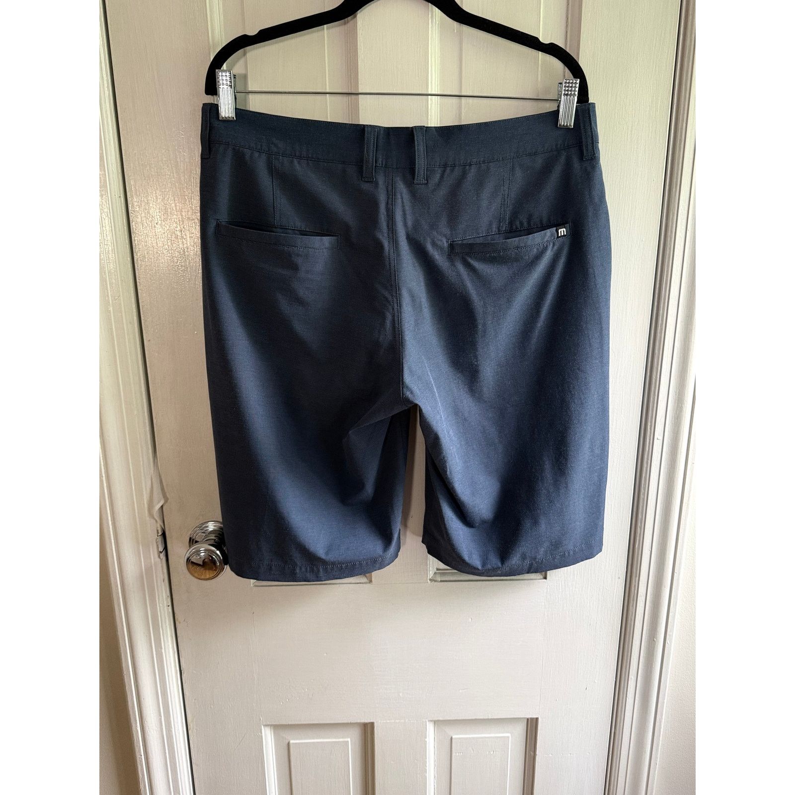 TravisMathew TravisMathew Performance Golf Shorts - Men's 32 - Blue Strip Size US 32 / EU 48 - 3 Thumbnail