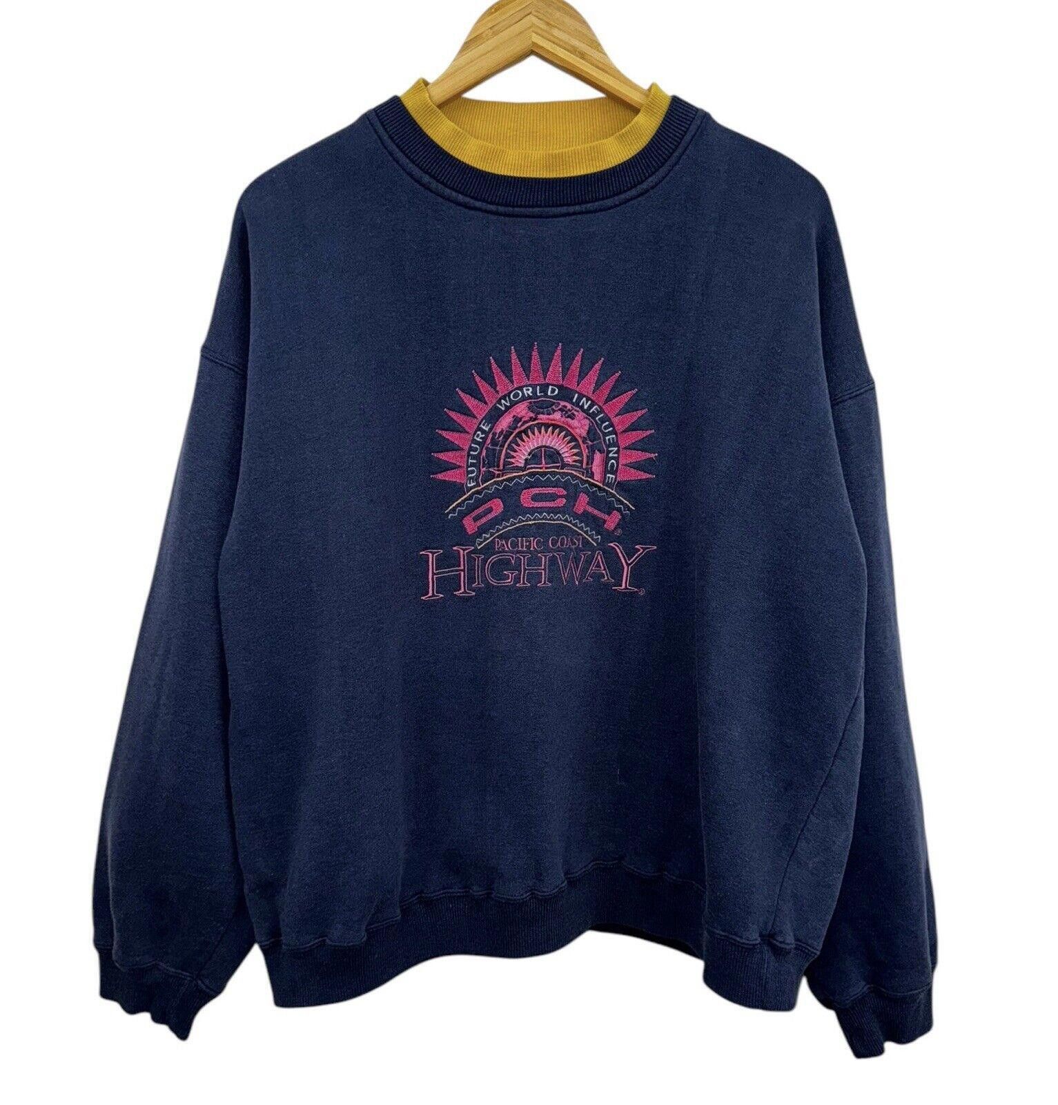 Designer Vintage 90s Pacific Coast Highway PCH Crewneck L Size US 34 / EU 50 - 1 Thumbnail