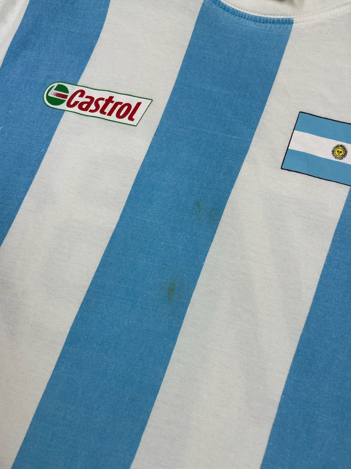 Vintage Vintage Castrol Argentina jersey striped size M-L Size US M / EU 48-50 / 2 - 4 Thumbnail