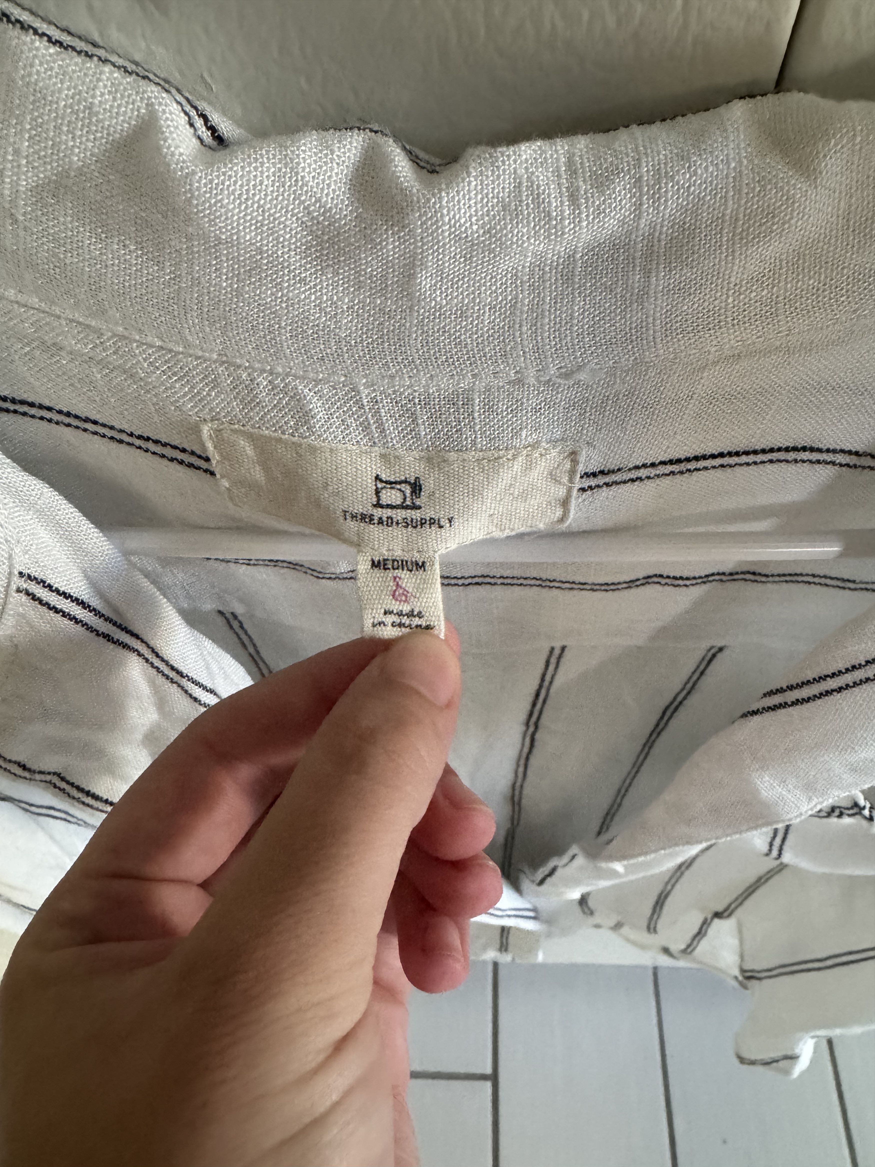 Other Striped Linen Shirt Size M / US 6-8 / IT 42-44 - 3 Thumbnail