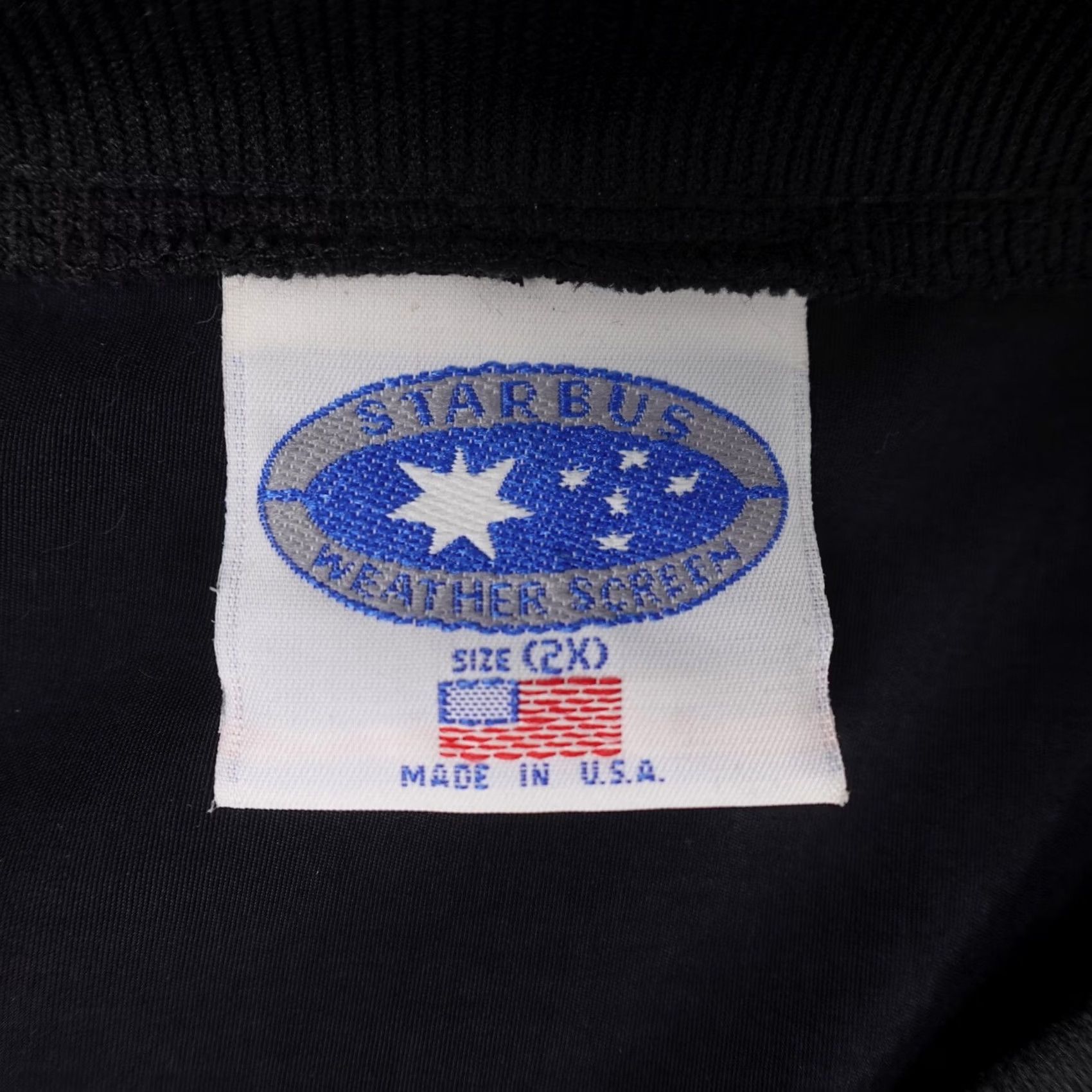 Vintage VINTAGE Starbus Jacket Mens 2XL Windbreaker Black Nylon Microfiber Logo Embroidered Racing 90s United States Size US XXL / EU 58 / 5 - 2 Thumbnail