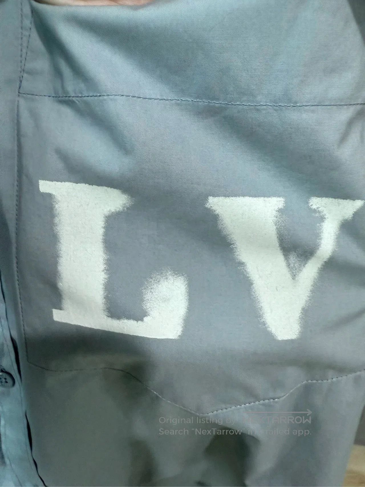 Louis Vuitton Louis Vuitton Blue White Logo Shirt. Size US M / EU 48-50 / 2 - 3 Thumbnail