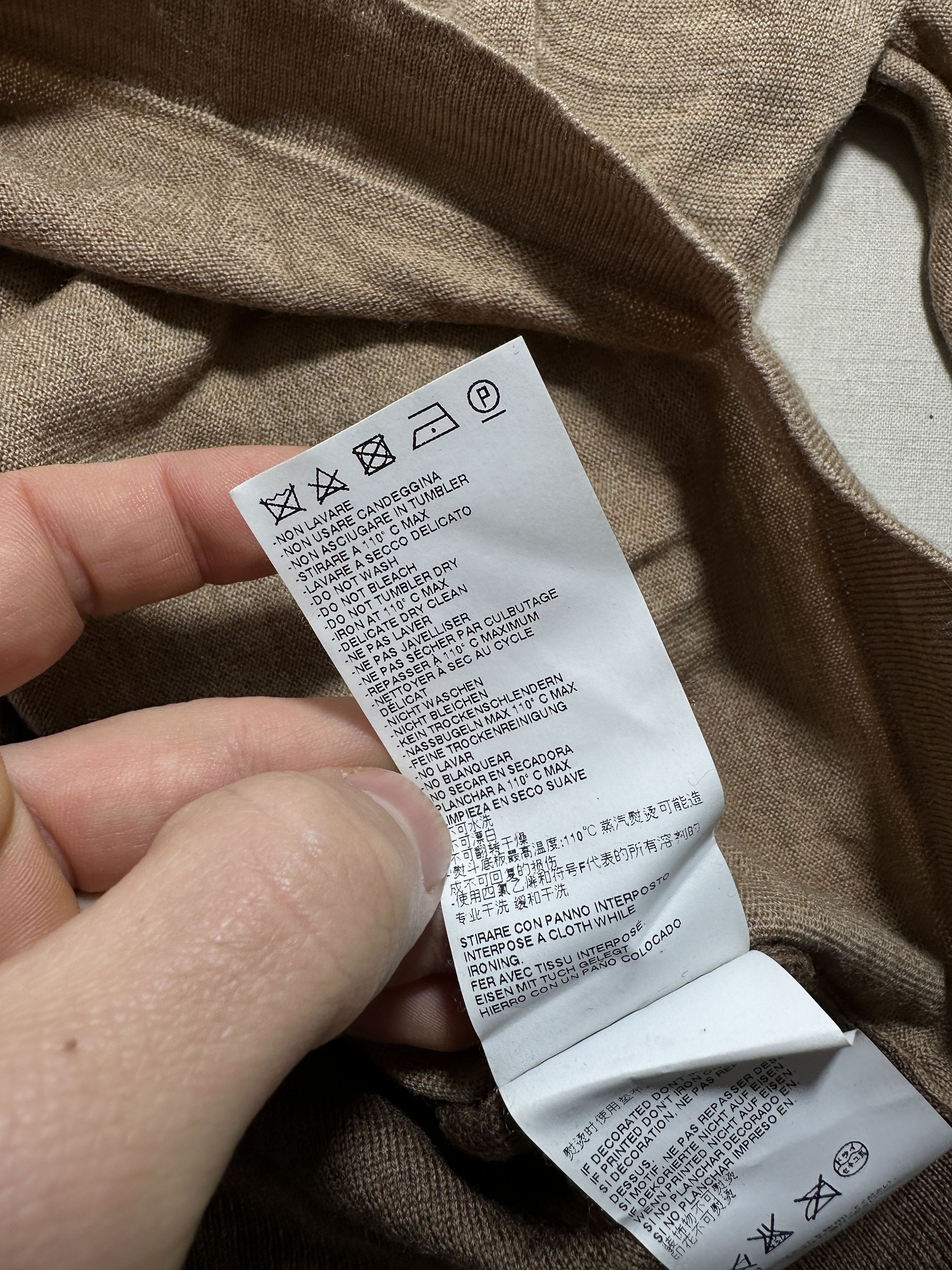 Maison Margiela Rare Maison Margiela 14 Camel Colorblock Fine Knit Size S Size US S / EU 44-46 / 1 - 12 Thumbnail
