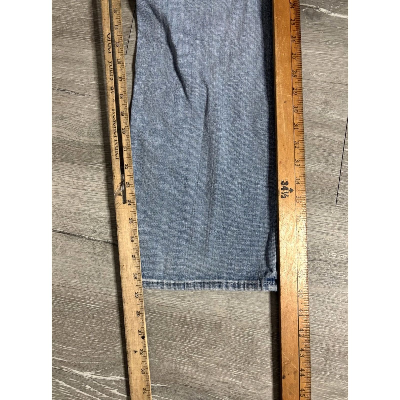 BKE BKE Tyler Straight Jeans Mens 38x32 Light Wash Blue Regular Fit Denim Pants Size US 38 / EU 54 - 7 Thumbnail