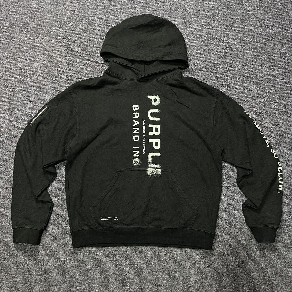 Purple Brand Hoodie PURPLE BRAND black hevy cotton ◼️ Size US M / EU 48-50 / 2 - 1 Thumbnail