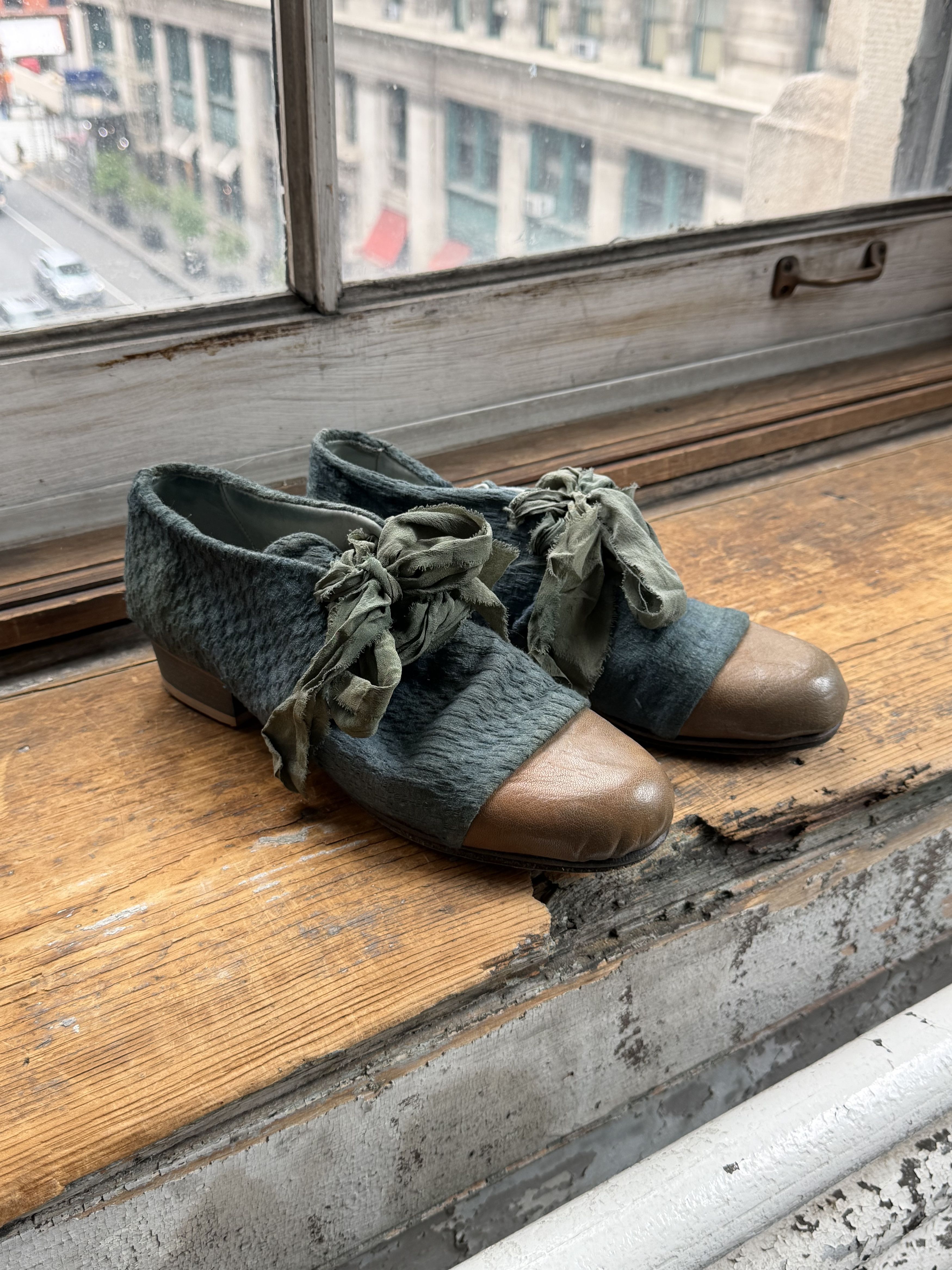 Other Atelier Inscrire CAP TOE DYED LINEN hemp dyed hat toe shoes Size US 9 / IT 39 - 1 Thumbnail