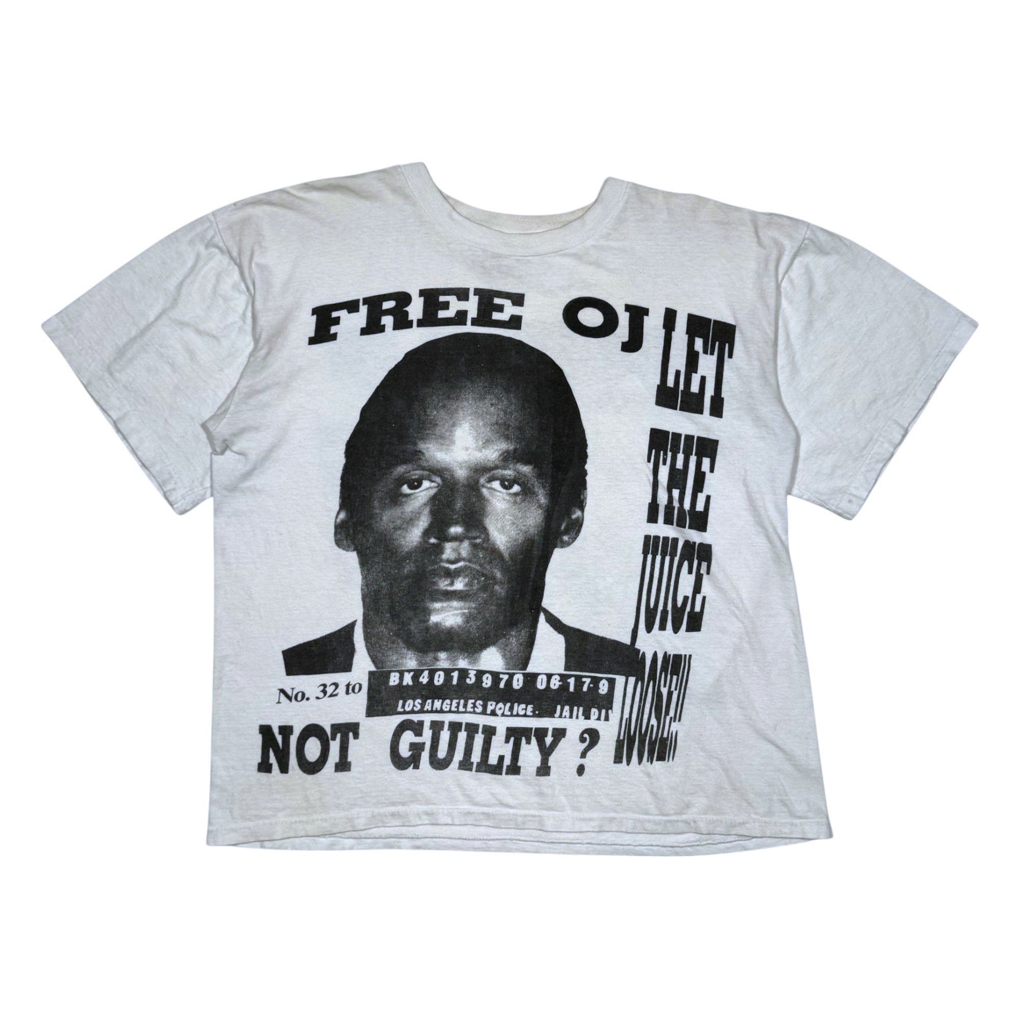 Vintage 90s OJ Simpson Vintage Trial T-Shirt Size US XL / EU 56 / 4 - 1 Thumbnail