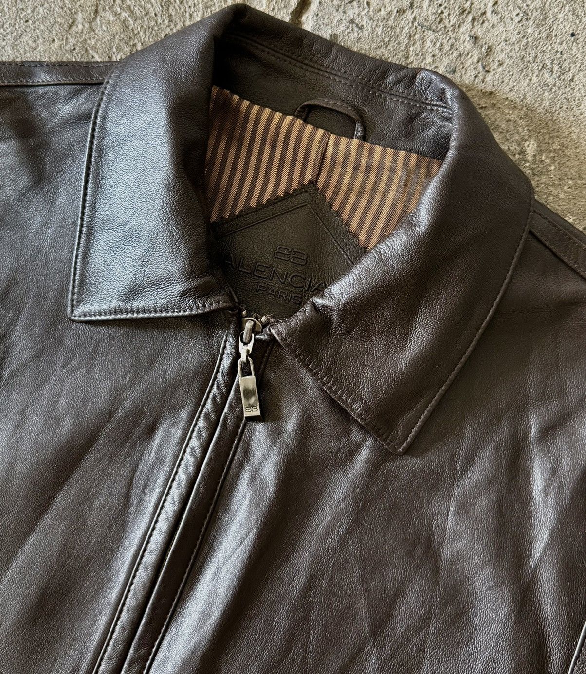 Balenciaga Balenciaga - 1997 -Nicolas Ghesquière -Zip Up Leather Jacket Size US M / EU 48-50 / 2 - 2 Thumbnail