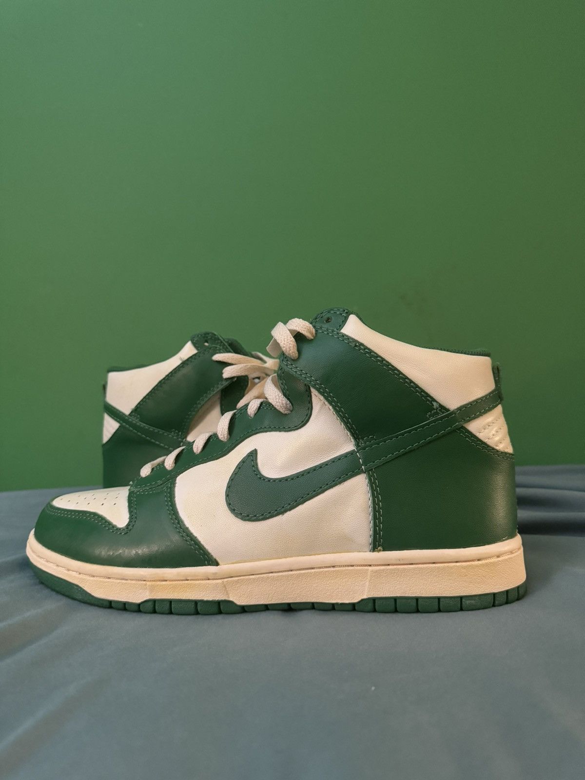 Nike Nike Dunk High Vintage Green 2008 Size US 9.5 / EU 42-43 - 1 Thumbnail