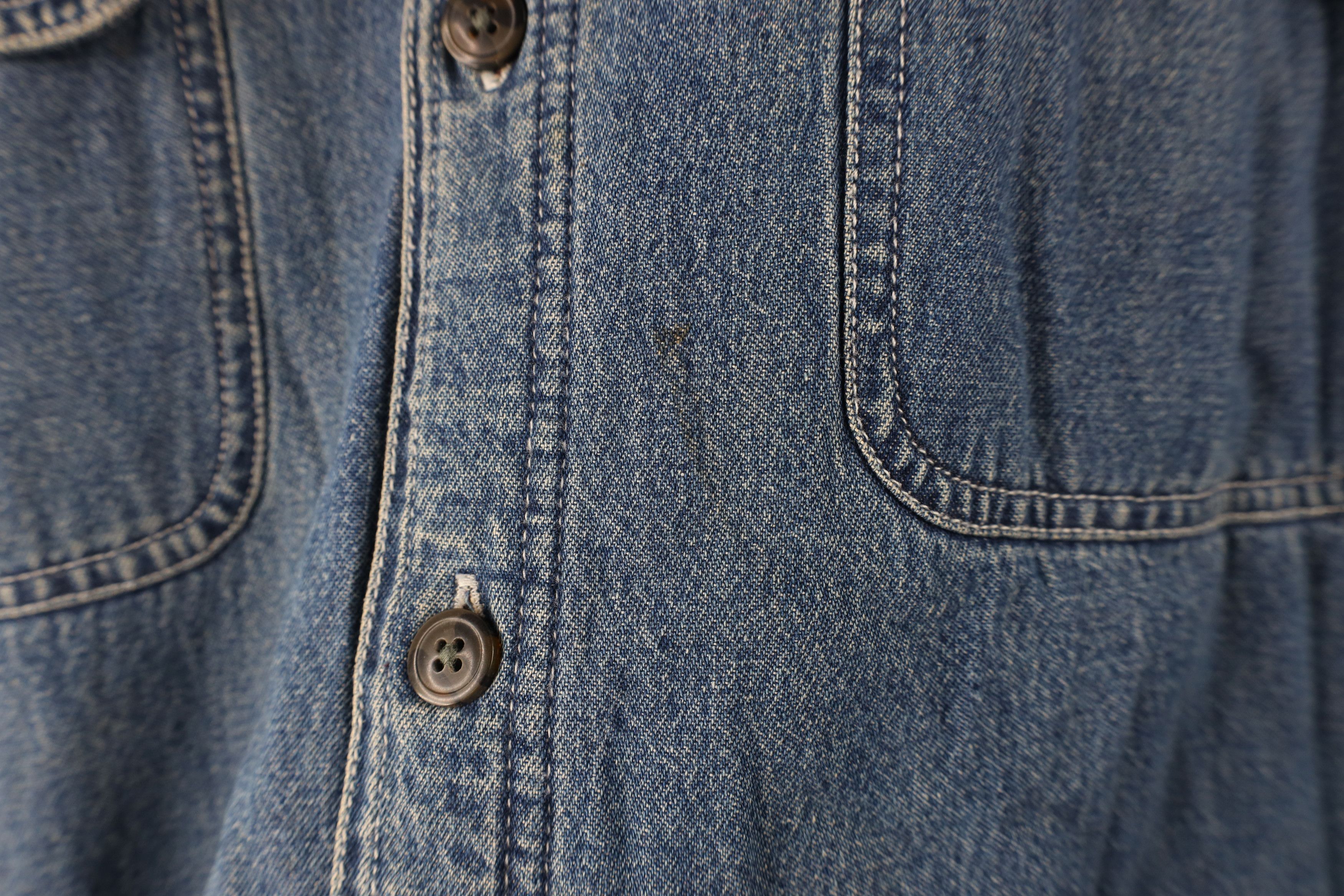 Vintage Vintage 90s Streetwear Jean Button Shirt Jacket Jac Shirt Size US L / EU 52-54 / 3 - 5 Thumbnail