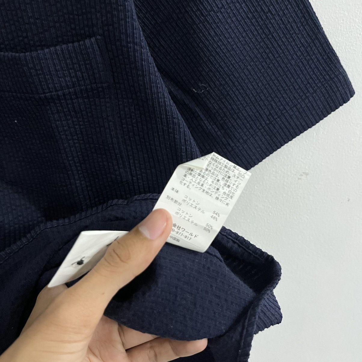 Takeo Kikuchi Takeo Kikuchi Japan Designer Textured Shirt Darknavy Size US M / EU 48-50 / 2 - 6 Thumbnail