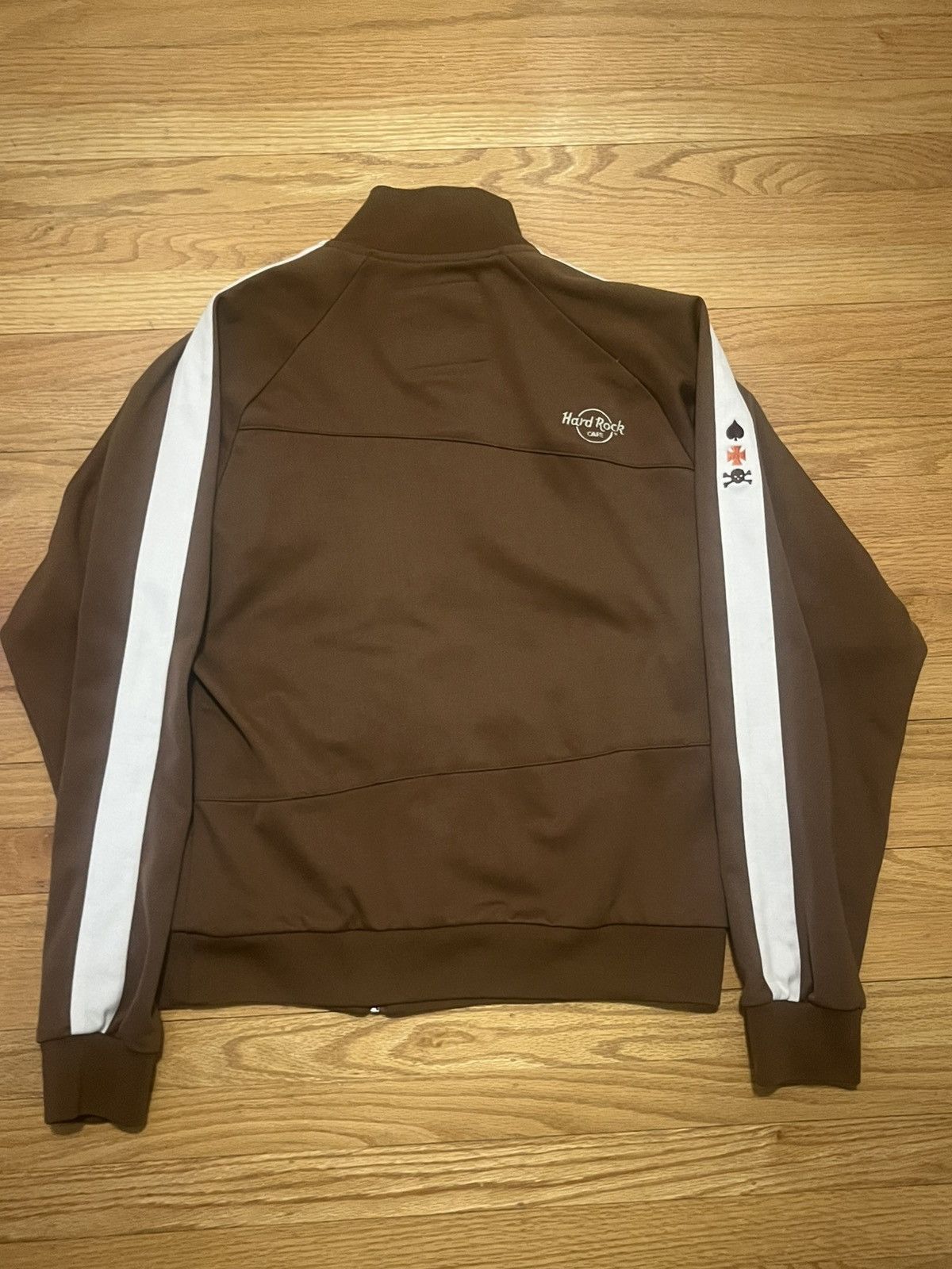 Hard Rock Cafe × Vintage Vintage Y2K Brown/Orange Hard Rock Cafe Full Zip Embroidery Size US S / EU 44-46 / 1 - 5 Thumbnail