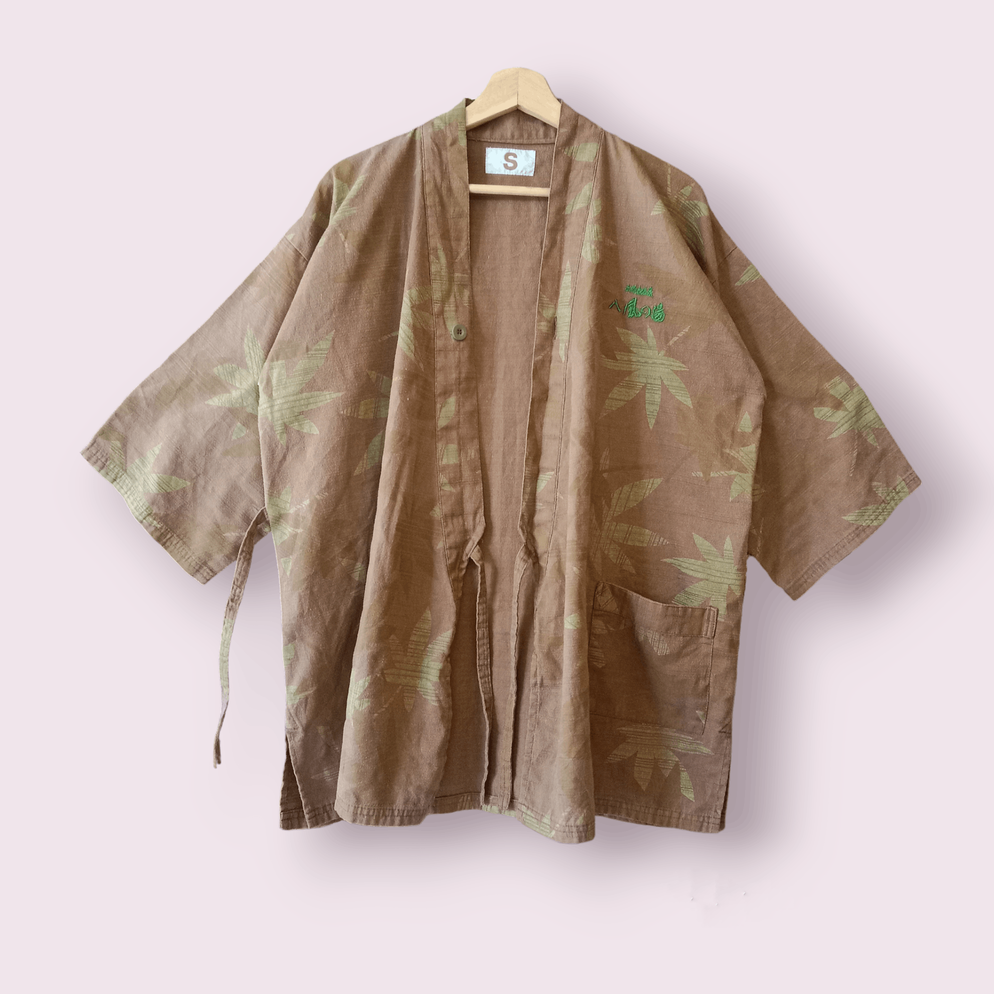 Japanese Brand Vintage Marijuana Printed Sanjuro kimono Jacket Size US M / EU 48-50 / 2 - 4 Thumbnail