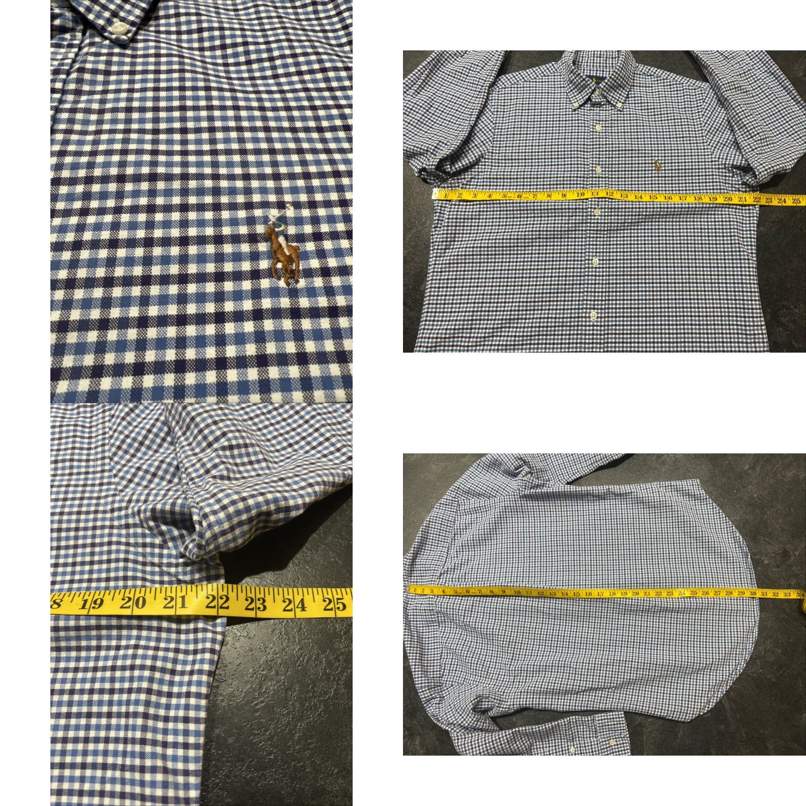 Ralph Lauren RALPH LAUREN Shirt Men’s Medium Blue Plaid Button-Up Long Sleeve Classic Preppy Size US M / EU 48-50 / 2 - 8 Thumbnail