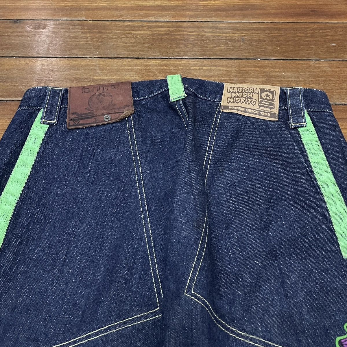 Japanese Brand Very Rare Vintage Magical Mosh Misfits Baggy Jeans 2000s Size US 34 / EU 50 - 4 Thumbnail