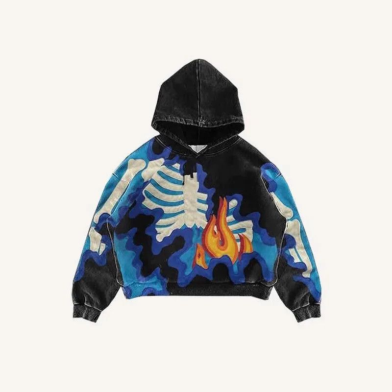 Other Fashion Eye Pattern Patchwork Hoodie Size US L / EU 52-54 / 3 - 4 Thumbnail
