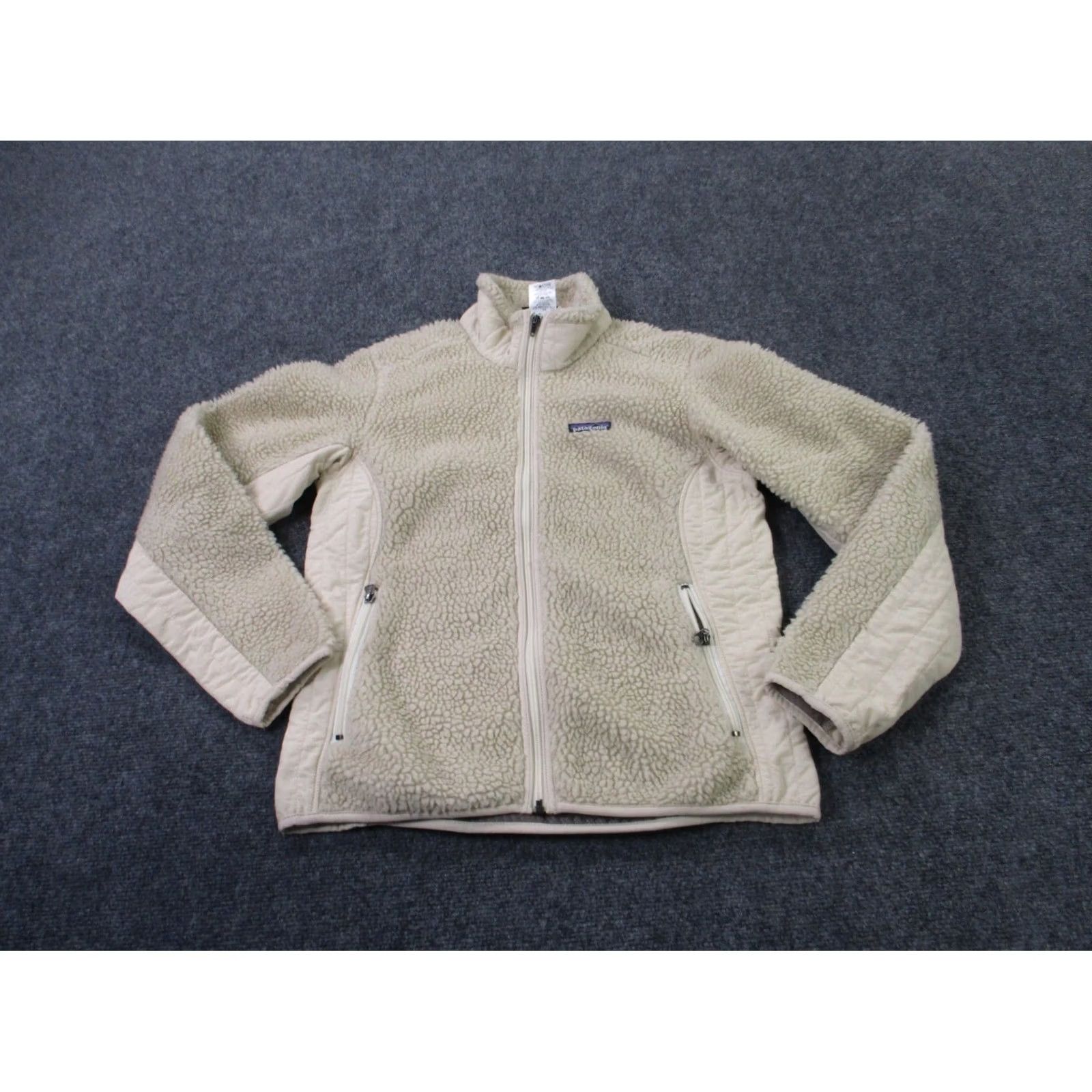 Patagonia Patagonia Jacket Womens M Beige Fleece Windbreaker Zip Full Zip Pockets Thermal Lightweight Regular 23071 Womens Size M / US 6-8 / IT 42-44 - 2 Thumbnail