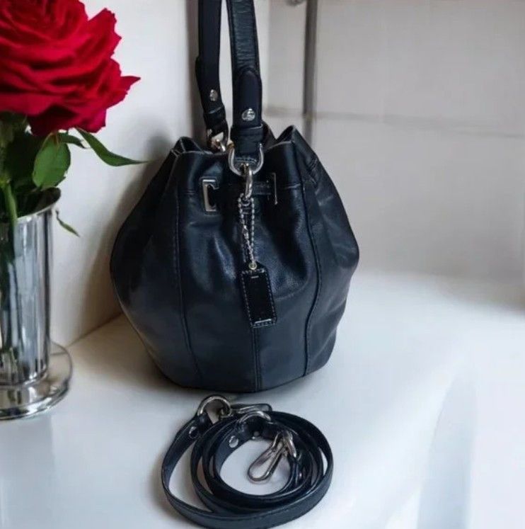 Coach Coach Mia Black Drawstring Bucket Bag 14601 | Black Size ONE SIZE - 2 Thumbnail