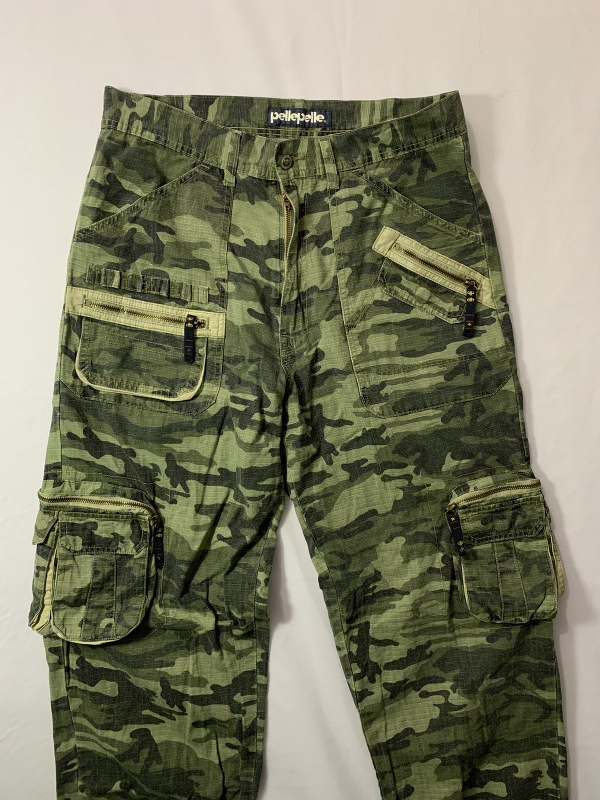 Pelle Pelle Vintage 90s Marc Buchanan Pelle Pelle Multi Pocket Cargo Size US 34 / EU 50 - 4 Thumbnail
