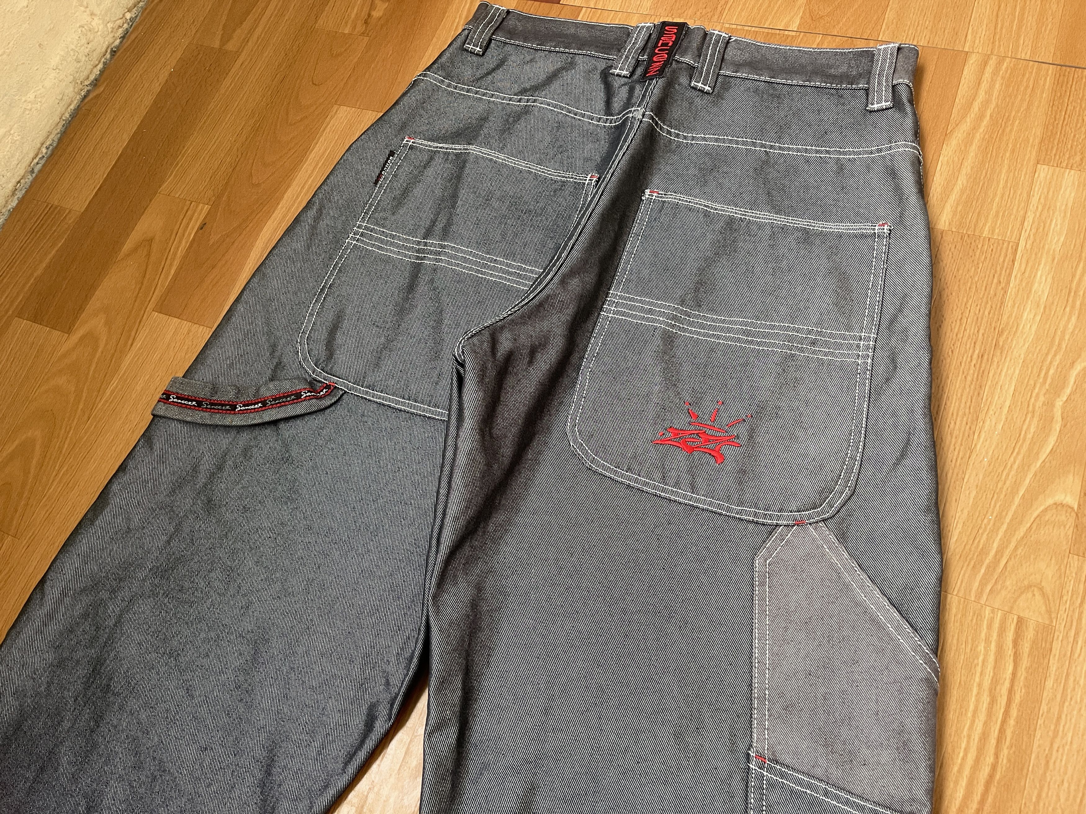 Other Sancezz jeans, shiny, vintage baggy, silver, metallic Y2K 32 Size US 32 / EU 48 - 7 Thumbnail