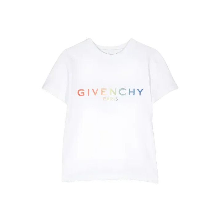 Givenchy Givenchy Kids White Letter Print Short Sleeve T-Shirt Size US XS / EU 42 / 0 - 1 Thumbnail
