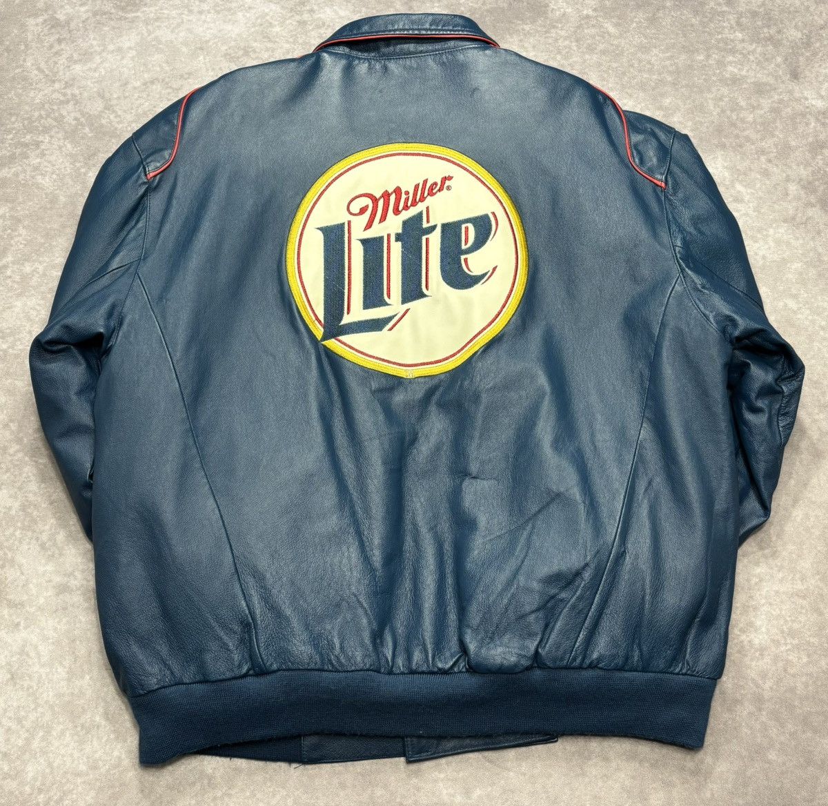 Jeff Hamilton Jeff Hamilton Miller Light Rusty Wallace Leather Jacket Size US XL / EU 56 / 4 - 5 Thumbnail