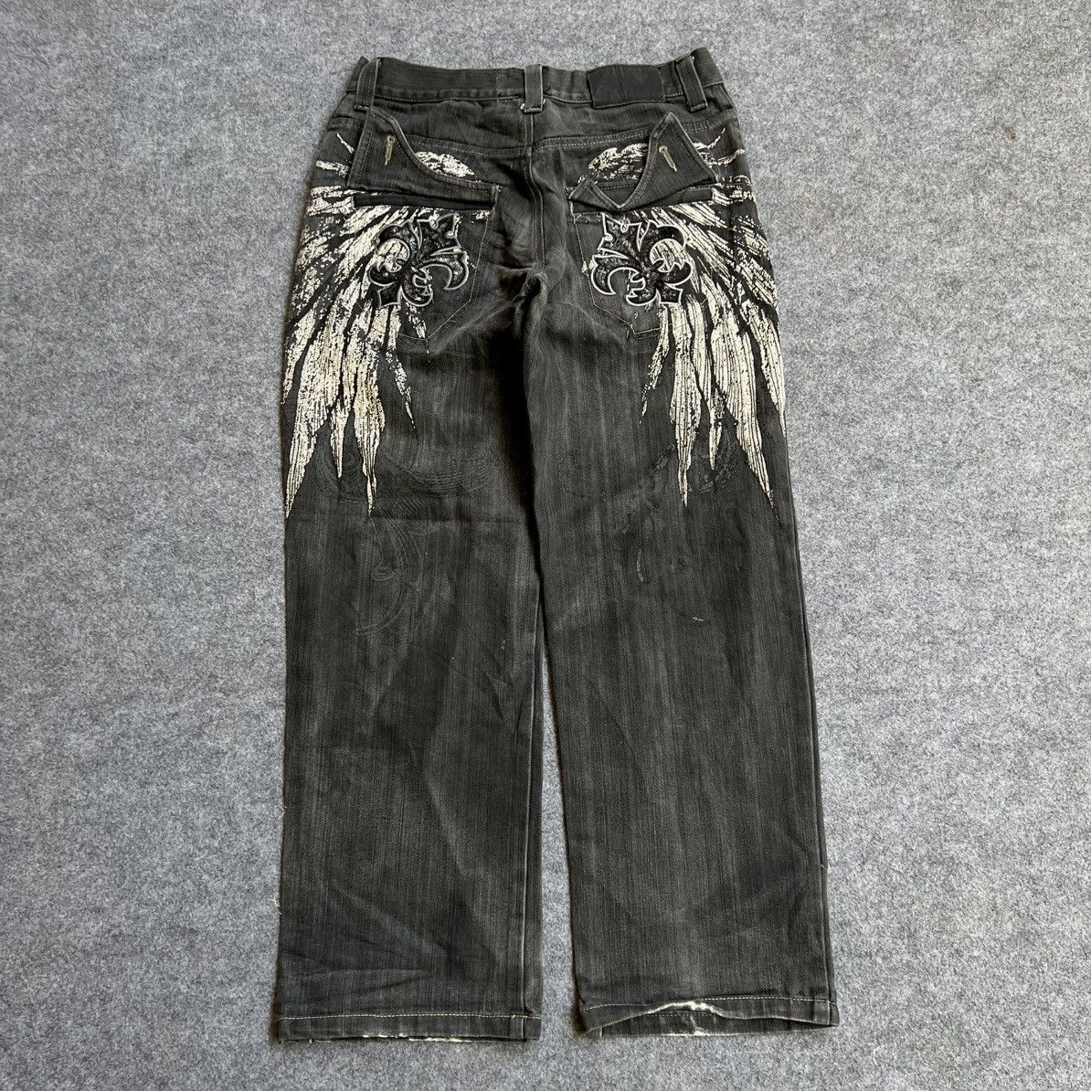Vintage 💥Rare💥 Crazy Vintage Raw Blue Baggy Jeans Size US 34 / EU 50 - 1 Thumbnail