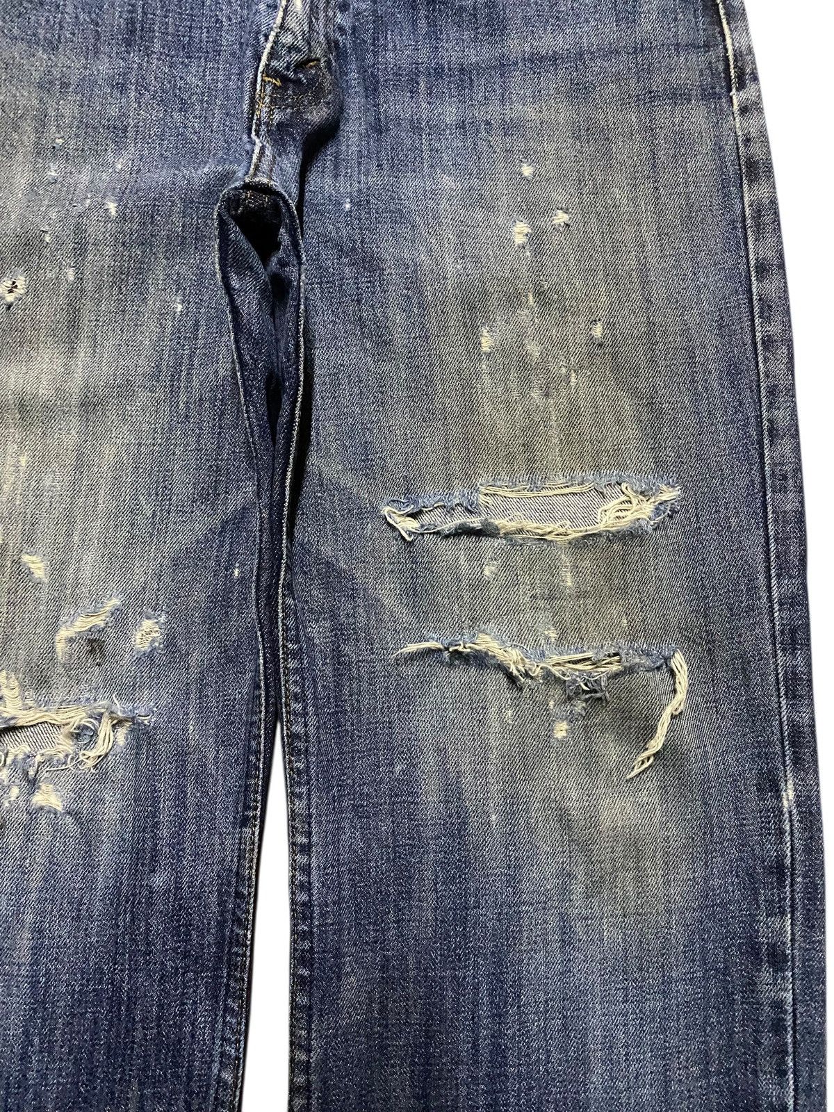 Levi's Vintage Clothing Vintage Levis 553 Mud Wash Distressed Loose Jeans Size US 32 / EU 48 - 9 Thumbnail