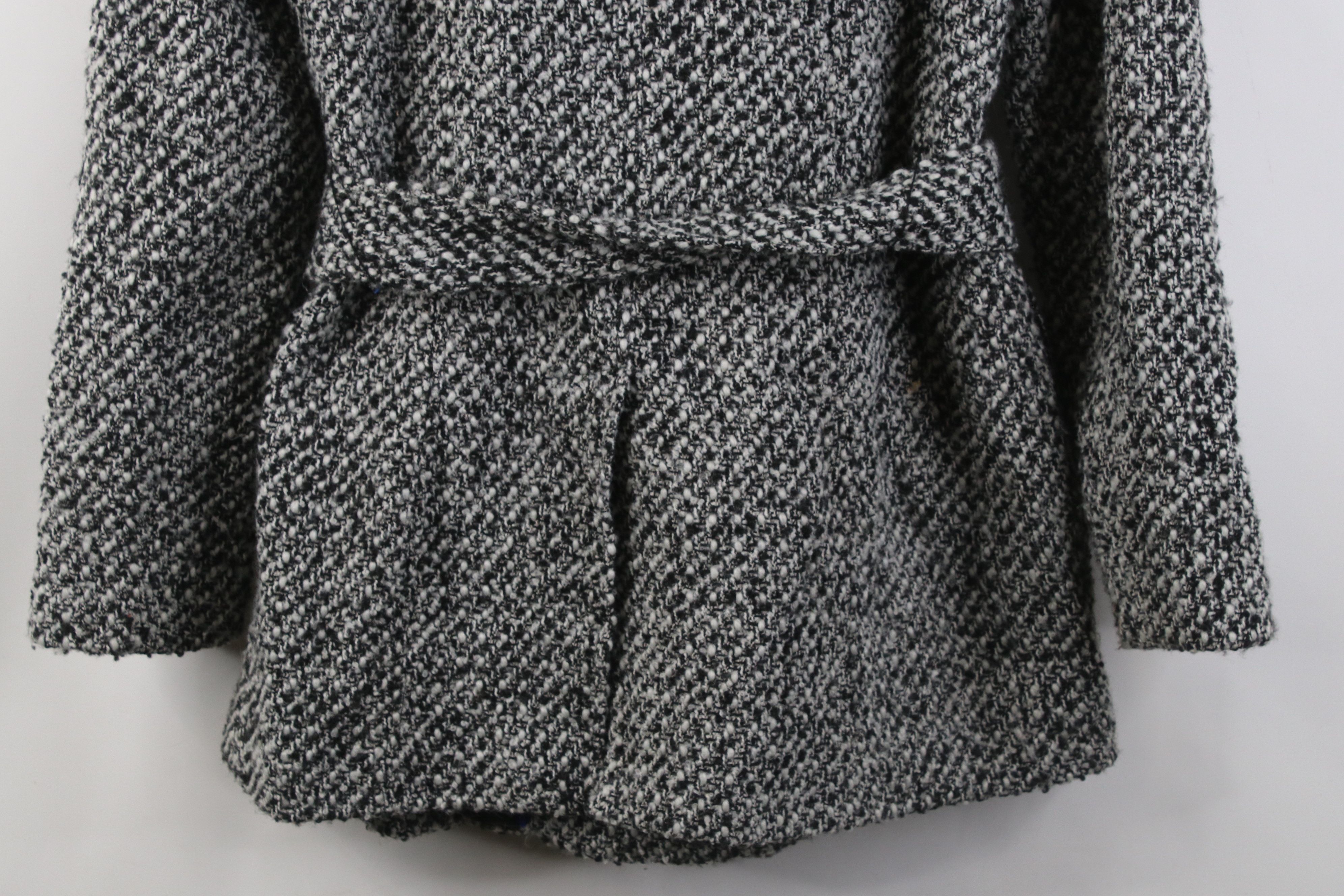 Calvin Klein Vintage Y2K Calvin Klein Wool Blend Belted Peacoat Jacket Size S / US 4 / IT 40 - 12 Thumbnail