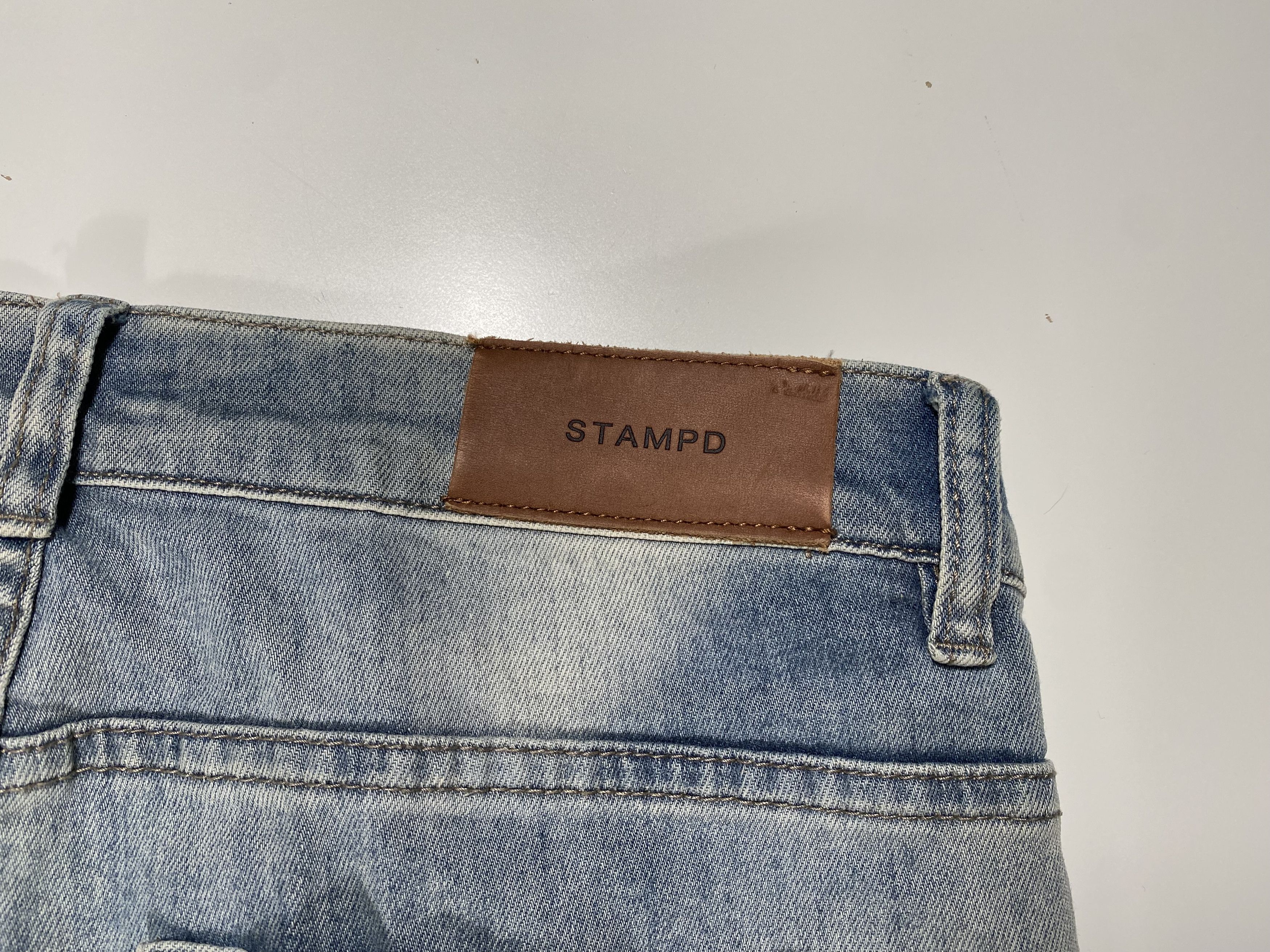Stampd Stampd Destroyed Light Wash Denim Jeans 32x29 Size US 32 / EU 48 - 7 Thumbnail