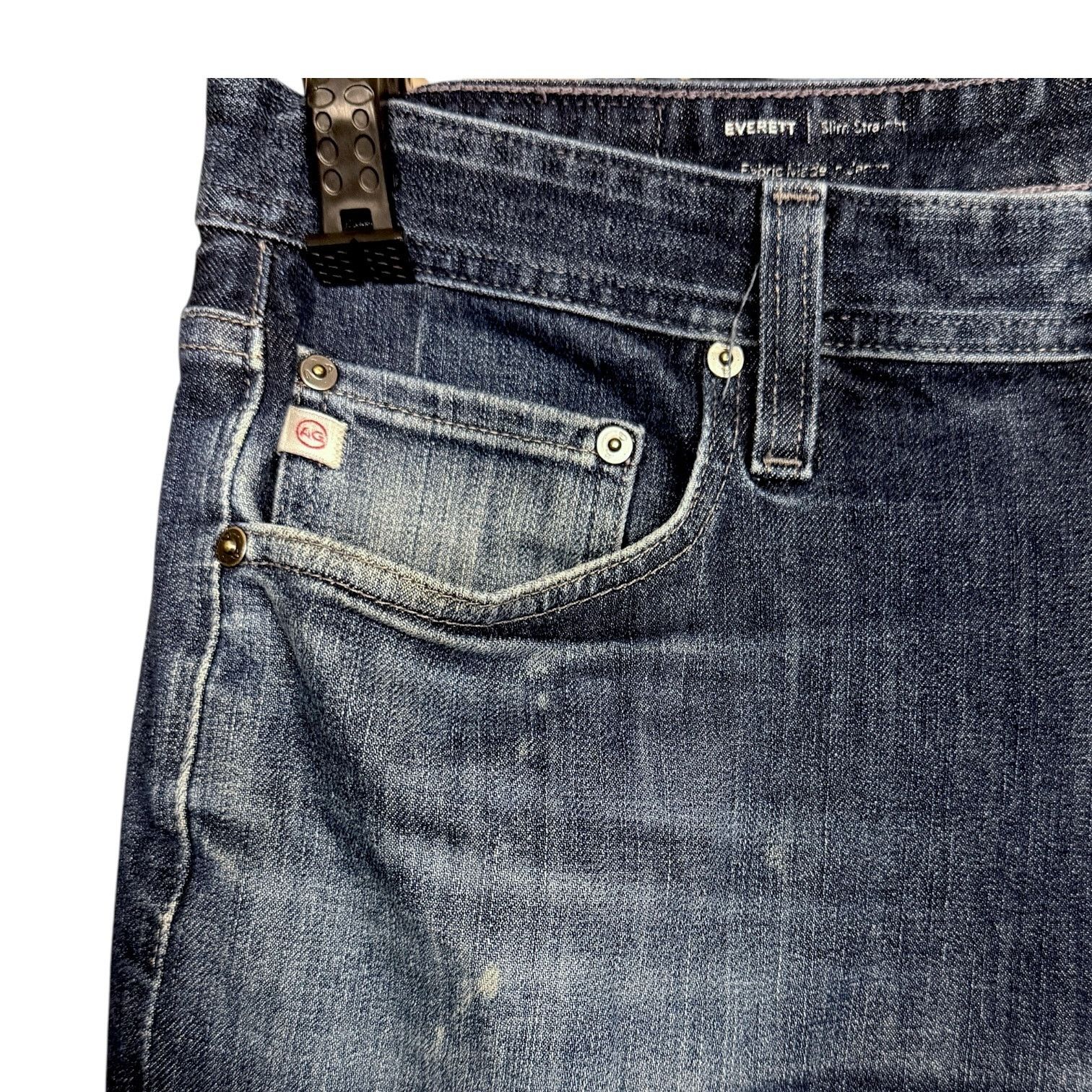 AG Adriano Goldschmied AG Adriano Goldschmied Everett Slim Straight Jeans 34x34 Size US 34 / EU 50 - 3 Thumbnail