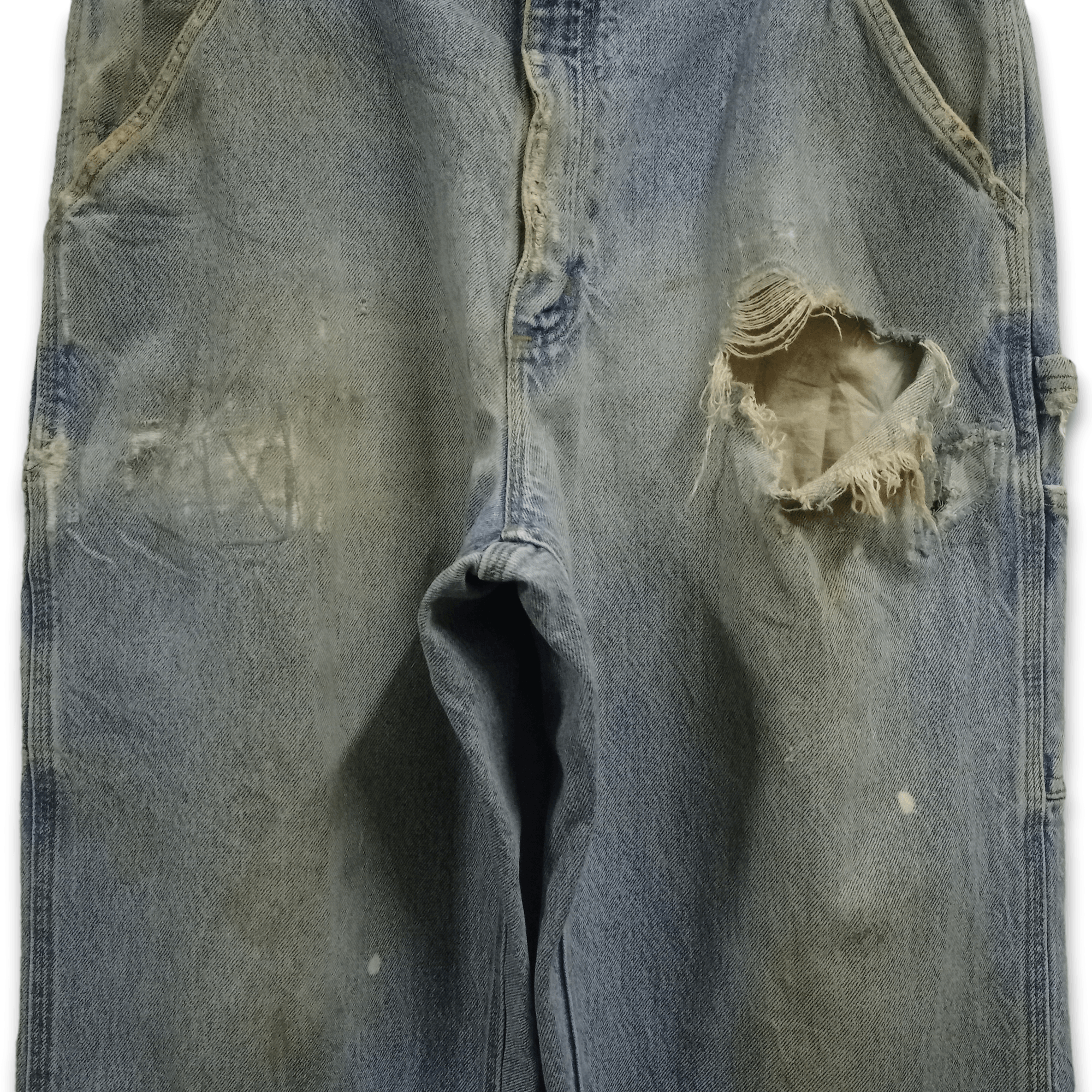 Carhartt Vintage Carhartt Distressed Baggy Carpenter Jeans 38x32 Size US 38 / EU 54 - 5 Thumbnail
