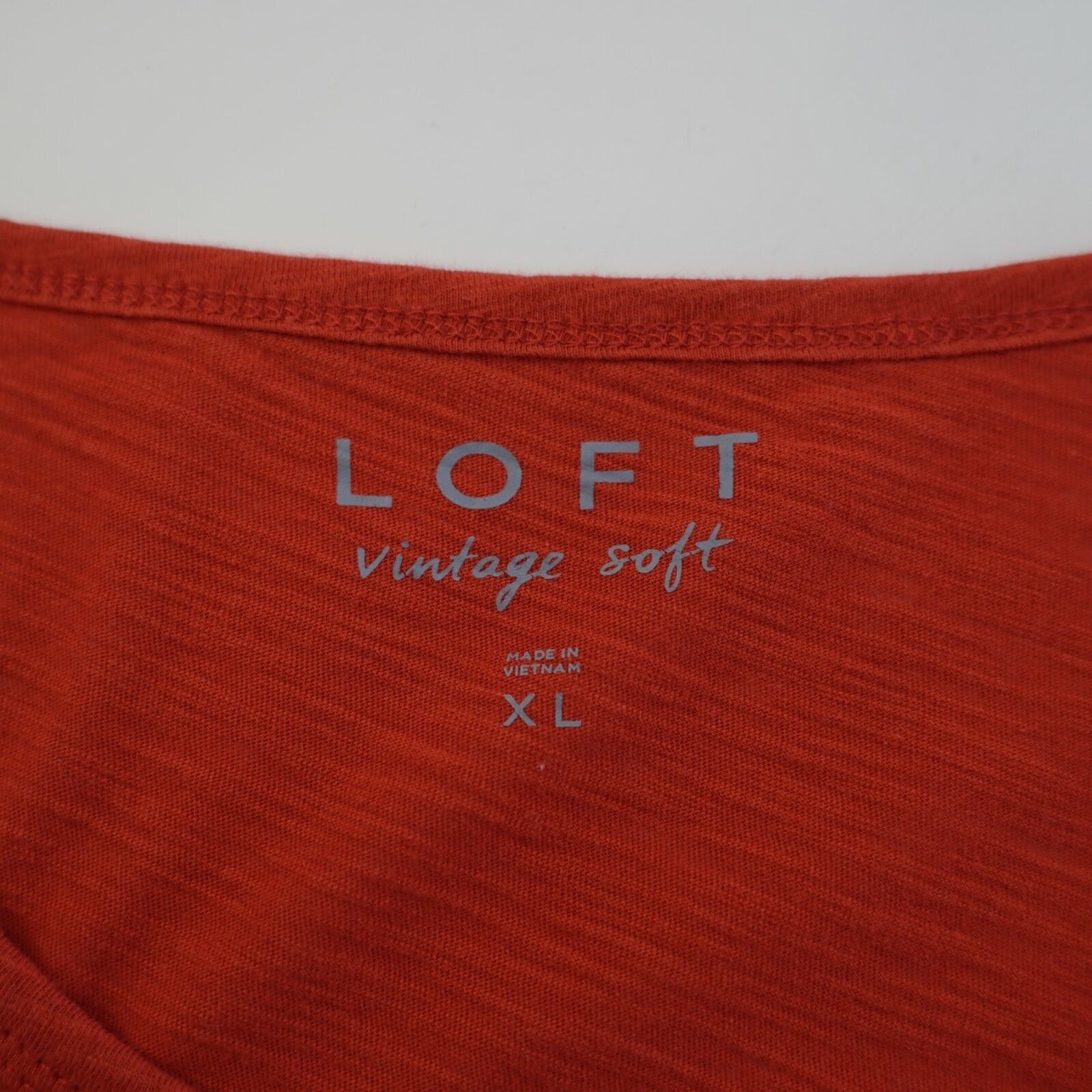 Loft Ann Taylor Loft Red Top / Blouse XL Vintage Soft Scoop Neck Size XL / US 12-14 / IT 48-50 - 7 Thumbnail