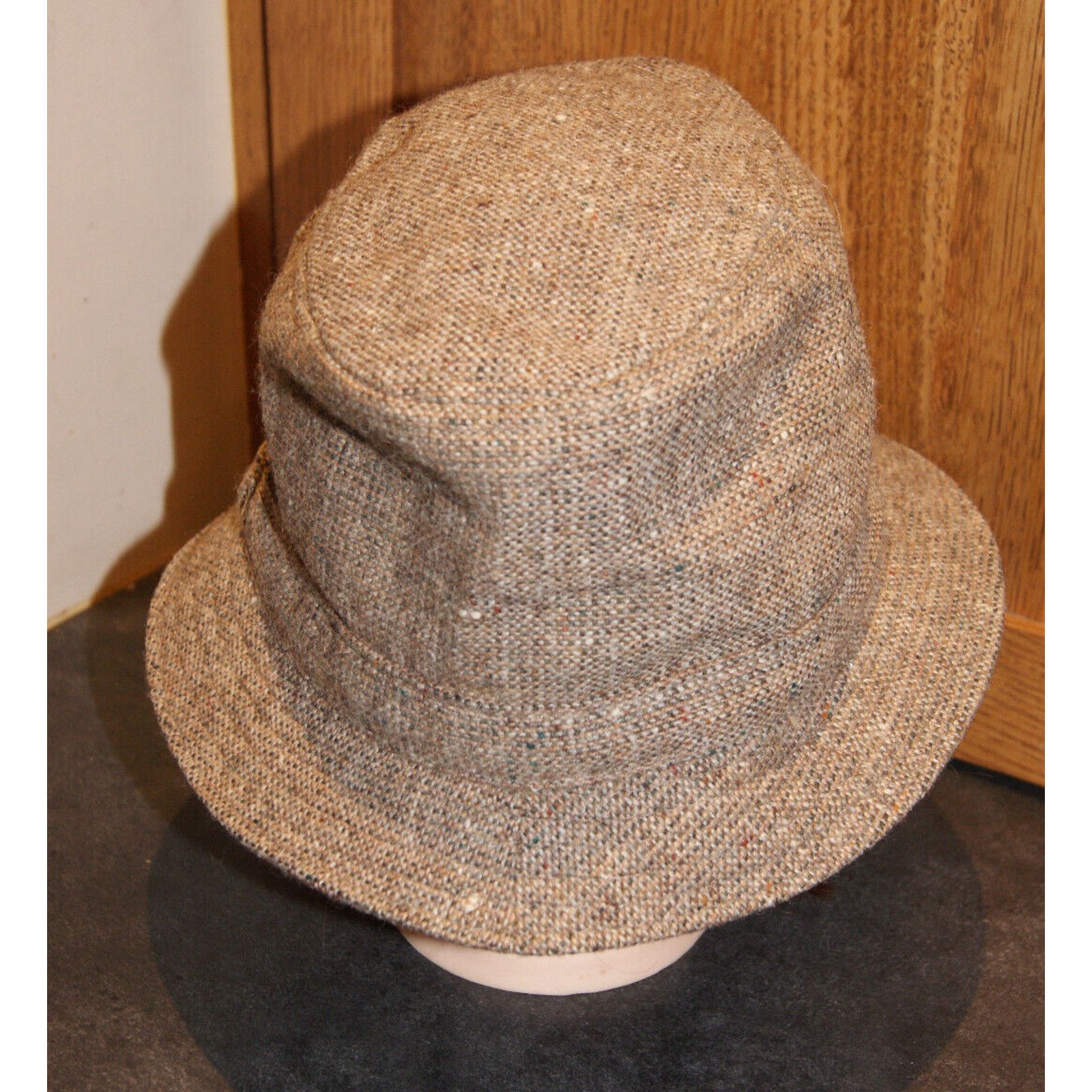 Other VTG Donegal Handwoven M Houndstooth Tweed Wool Fedora Size ONE SIZE - 5 Thumbnail