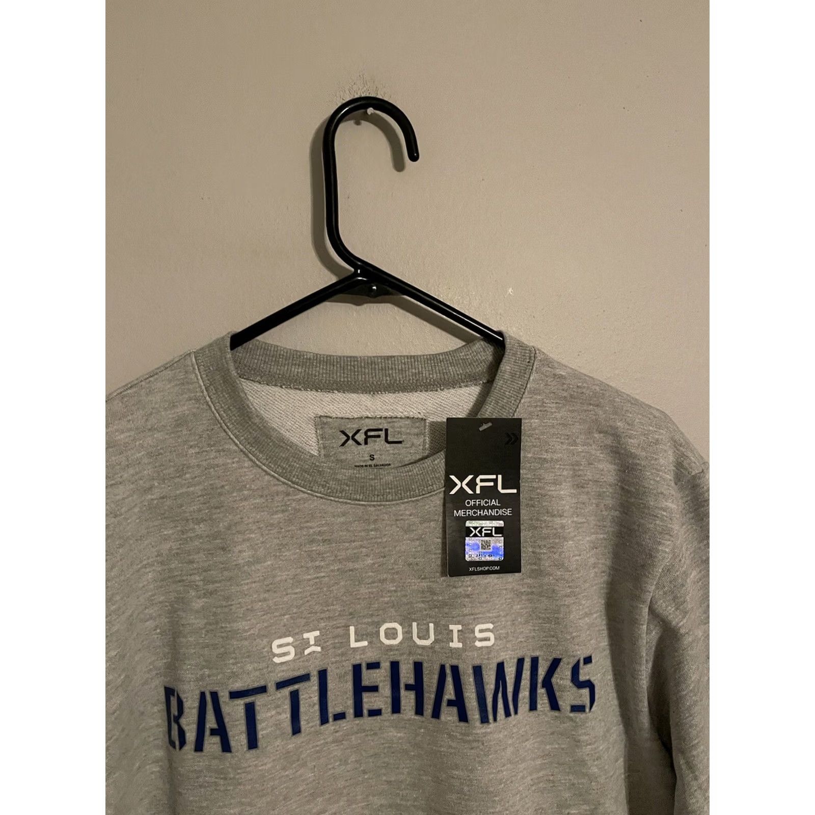 Vintage VINTAGE St Louis Battlehawks XFL UFL Football Gray S/S Sweatshirt Mens Small New Size US S / EU 44-46 / 1 - 2 Thumbnail