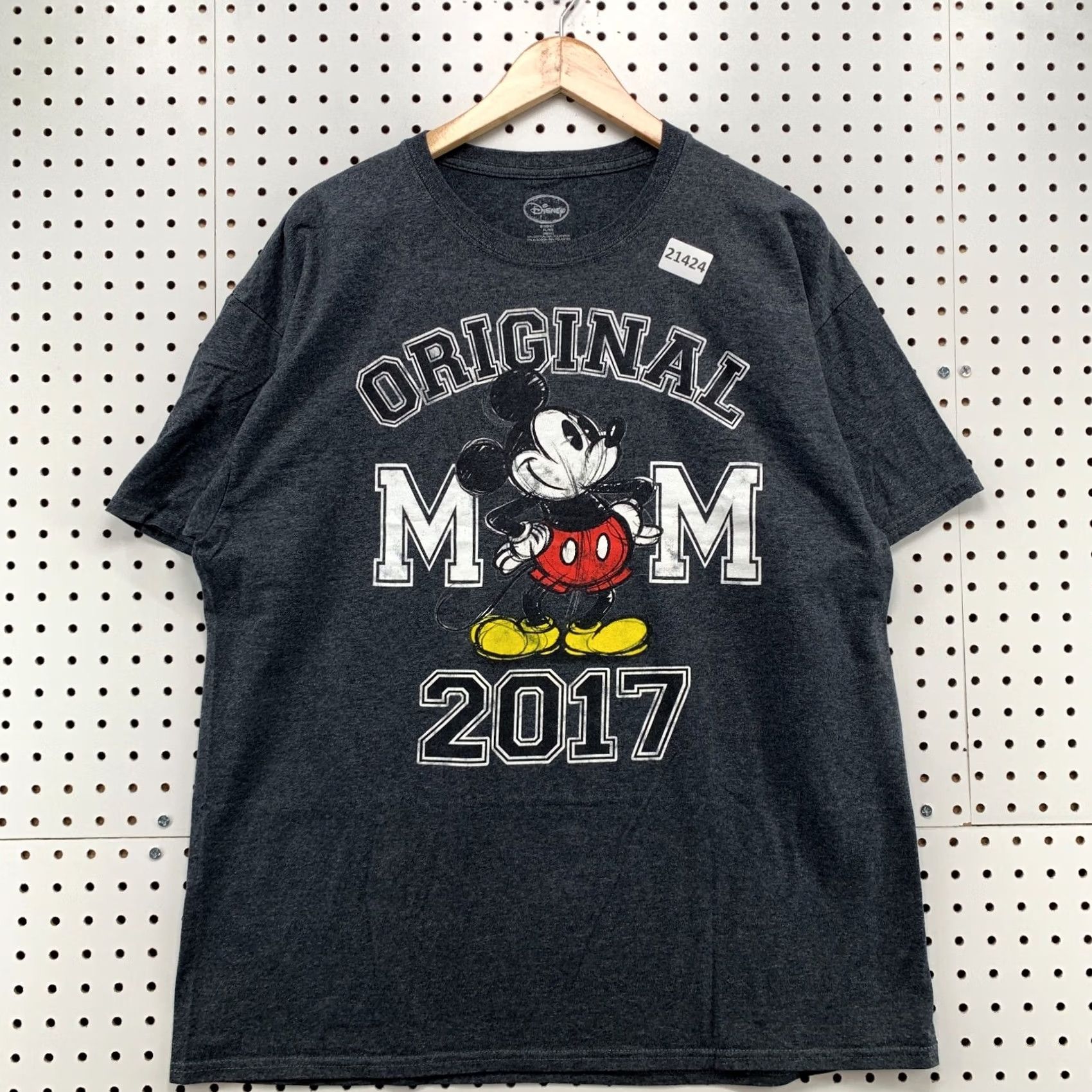 Disney Disney Mickey Mouse’s MOM Shirt Black Womens XL Short Sleeve T-Shirt Size XL / US 12-14 / IT 48-50 - 2 Thumbnail