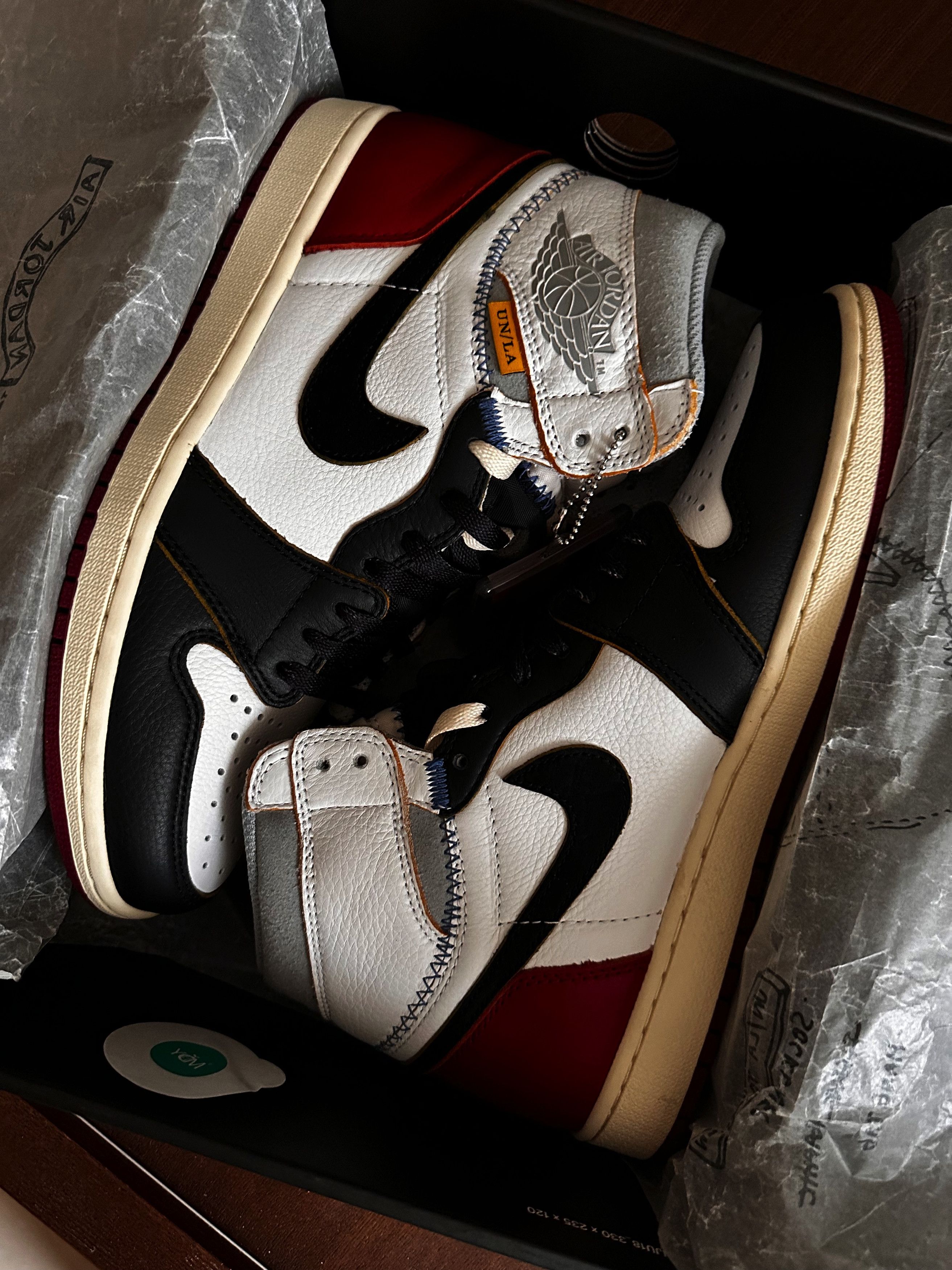 Jordan Brand × Union LA Jordan 1 Union “Black Toe” Size US 10 / EU 43 - 5 Thumbnail
