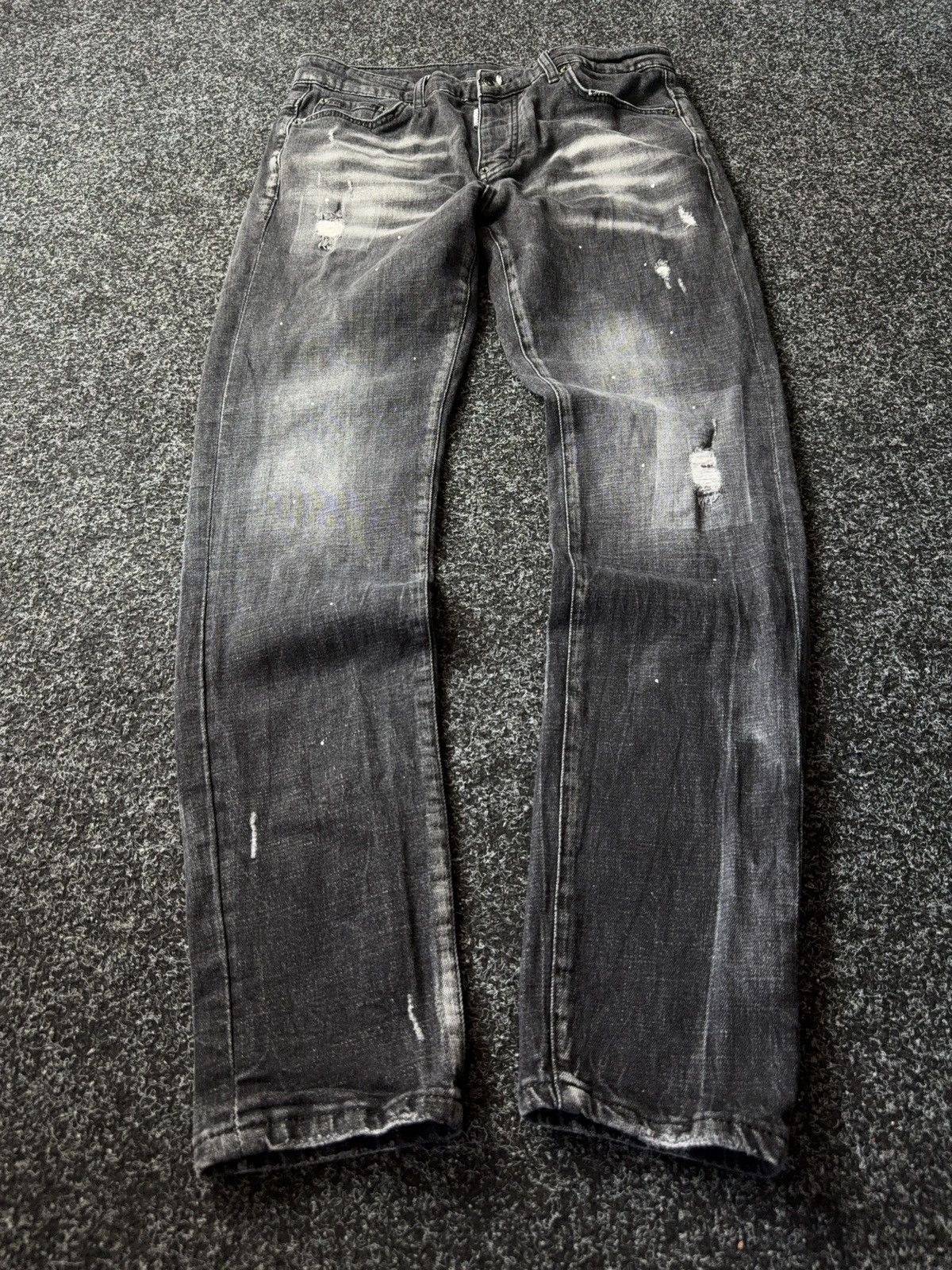 Dsquared2 Retro Dsquared2 Y2K Distressed Black Grey Jeans Size 48 Size US 32 / EU 48 - 1 Thumbnail
