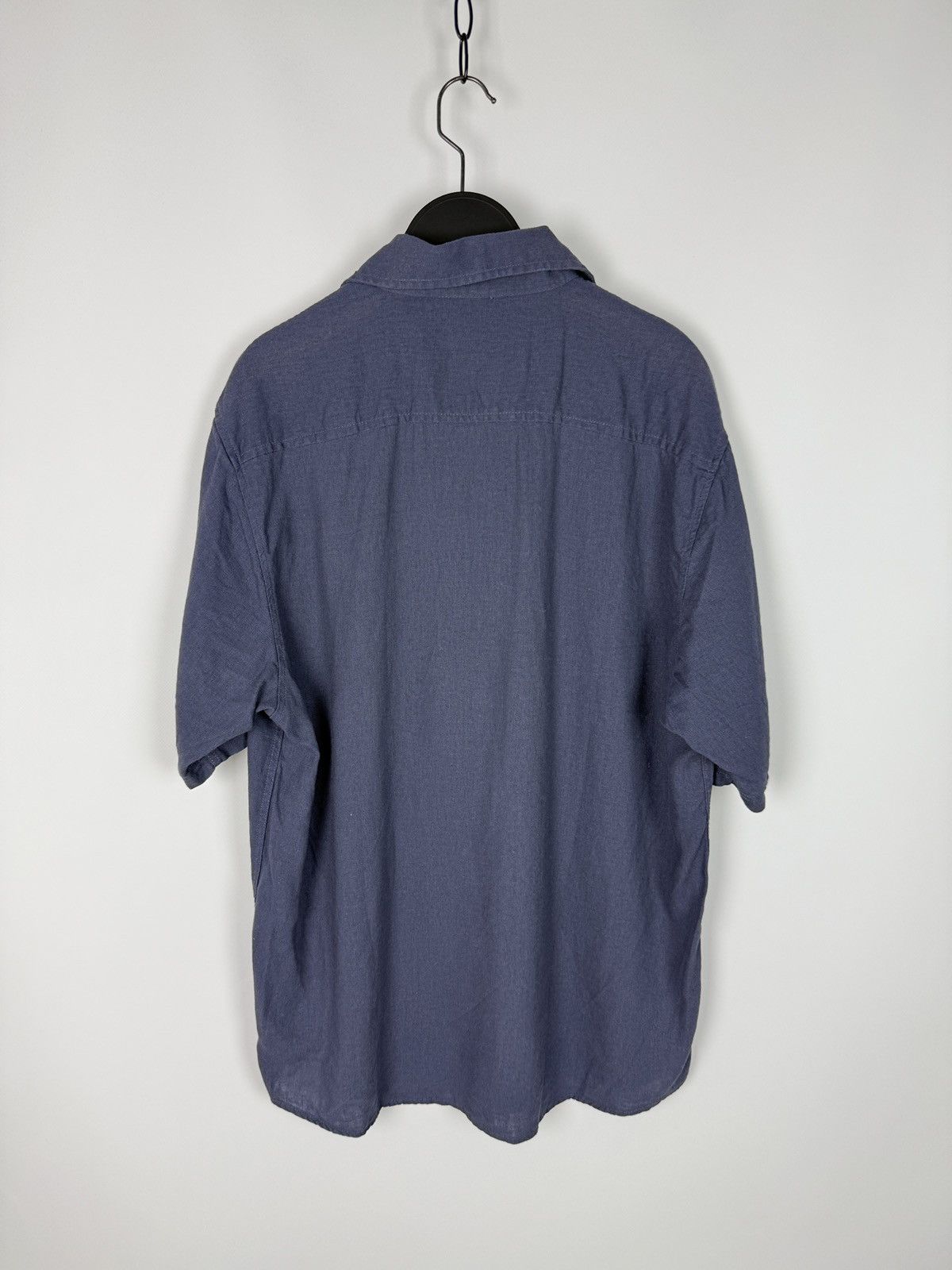 Vintage Y2K Ben Smith Purple Combined Linen Boxy Short Sleeve Shirt Size US M / EU 48-50 / 2 - 4 Thumbnail