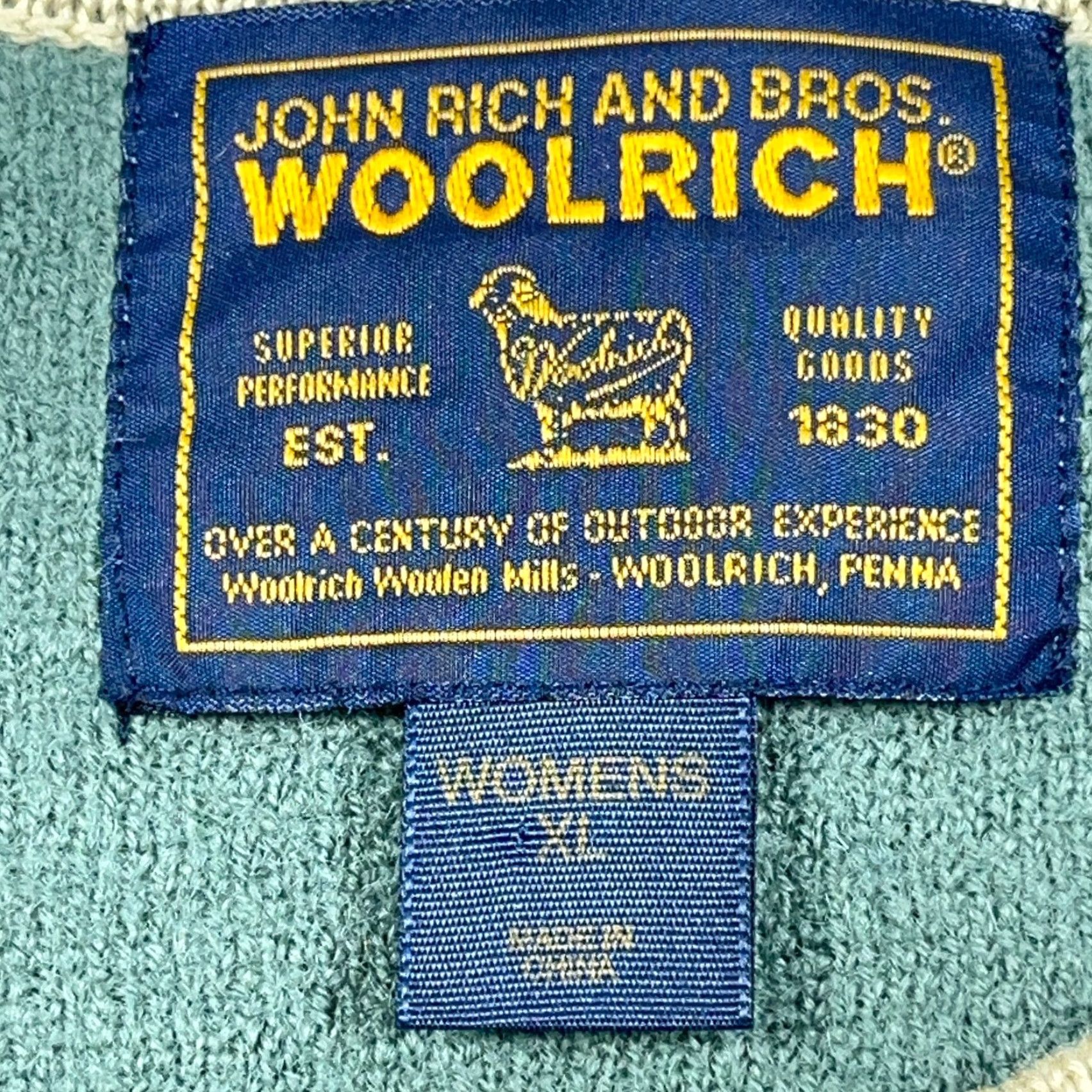 Vintage VINTAGE Woolrich Sweater Women XL Green Knit Size XL / US 12-14 / IT 48-50 - 2 Thumbnail