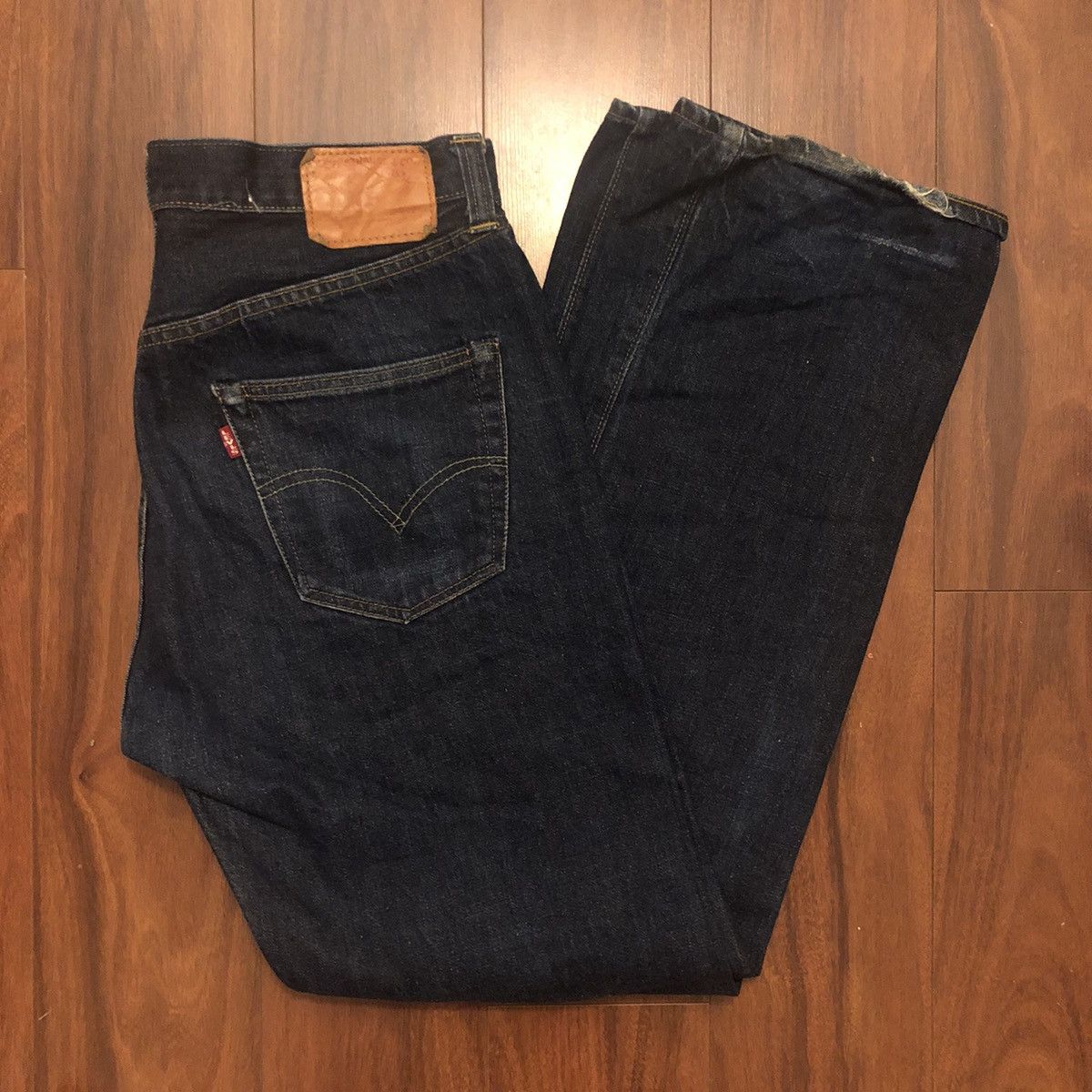 Levis 501 XX Big E Selvedge Denim Blue Jeans