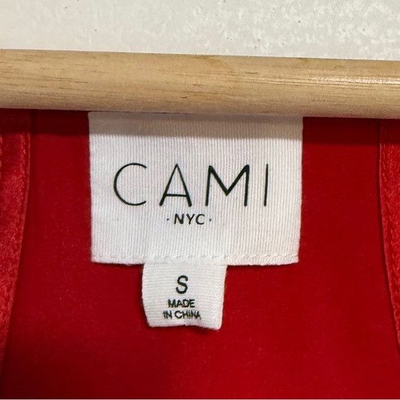 CAMI NYC CAMI NYC Red Silk Lace Trim Camisole Tank Top - Size Small Size S / US 4 / IT 40 - 3 Thumbnail