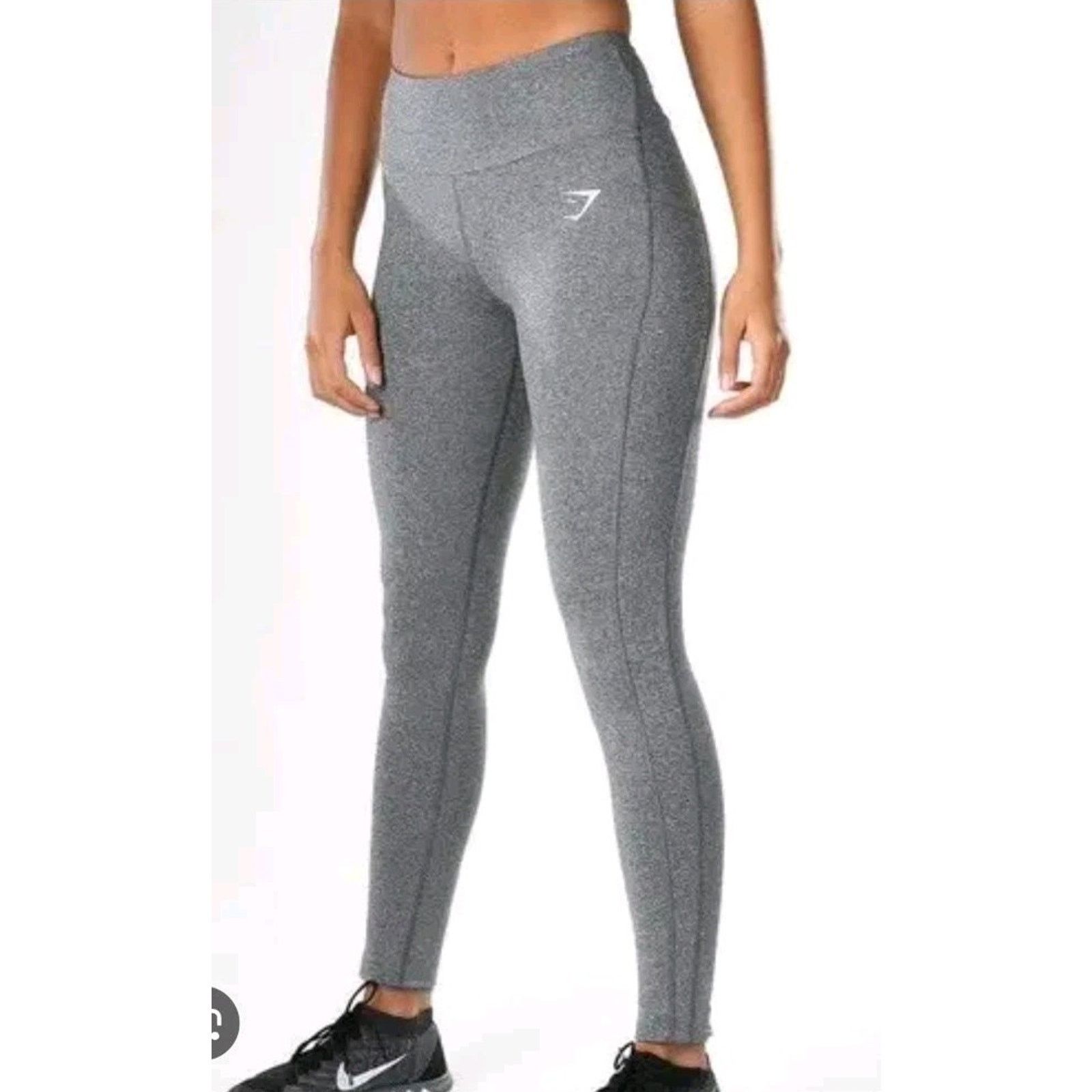 Gymshark Dry Leggings Women’s Xs Charcoal Marl in Gray, Women's (Size 24)