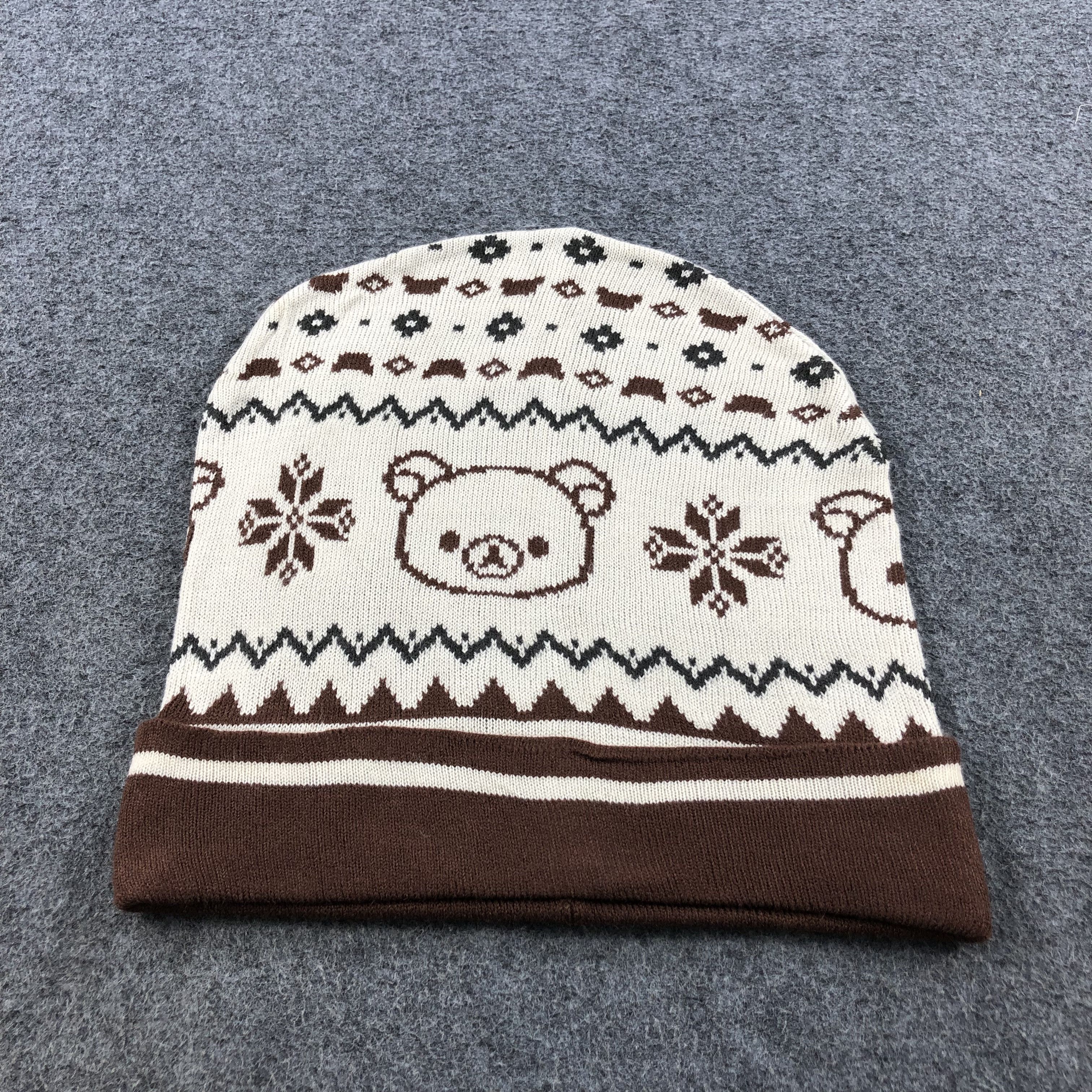 Japanese Brand San-X Cute Bears Beanie Snowcap Snow Hat B74 Size ONE SIZE - 1 Thumbnail